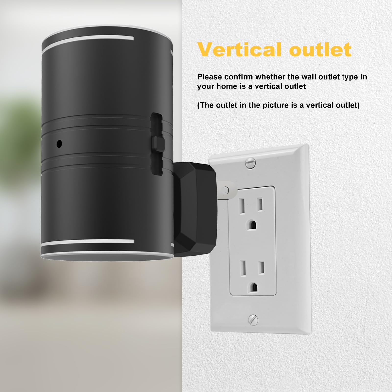AURSTE LED Night Light Plug-in, Dusk to Dawn Sensor, Soft White 3000K, Adjustable Brightness, Vertical Outlet, 2 Pack