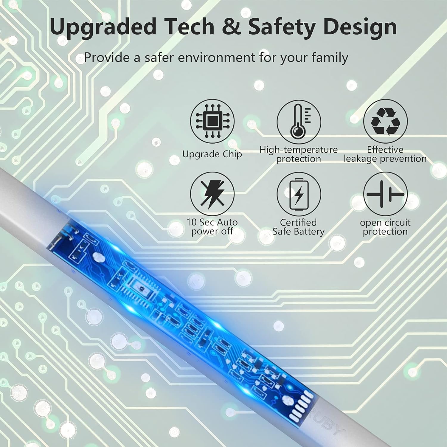 MEIRUBY Electric Candle Lighter, USB Arc Rechargeable, Windproof, Rose Gold/Silver, Model MEIRUBY M-13, Ideal for Gifts