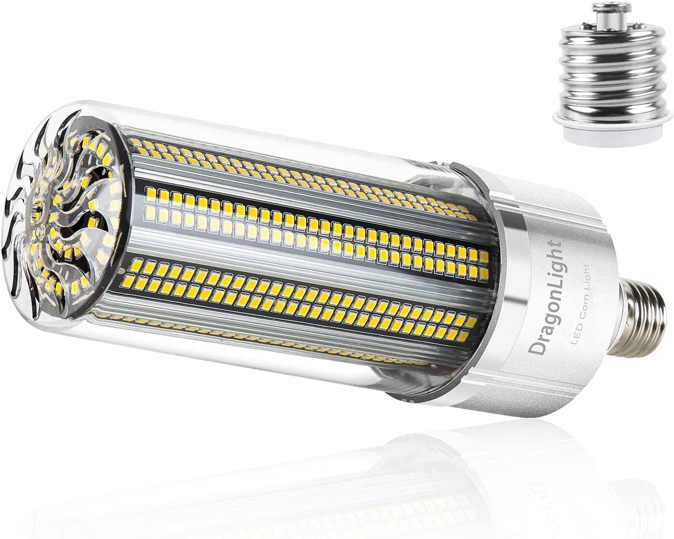 Dragonlight 100W Commercial Grade Corn Led Light Bulb(700 Watt Equivalent) E26/E39 Large Mogul Base Led Lamp 3000K Warm White 12