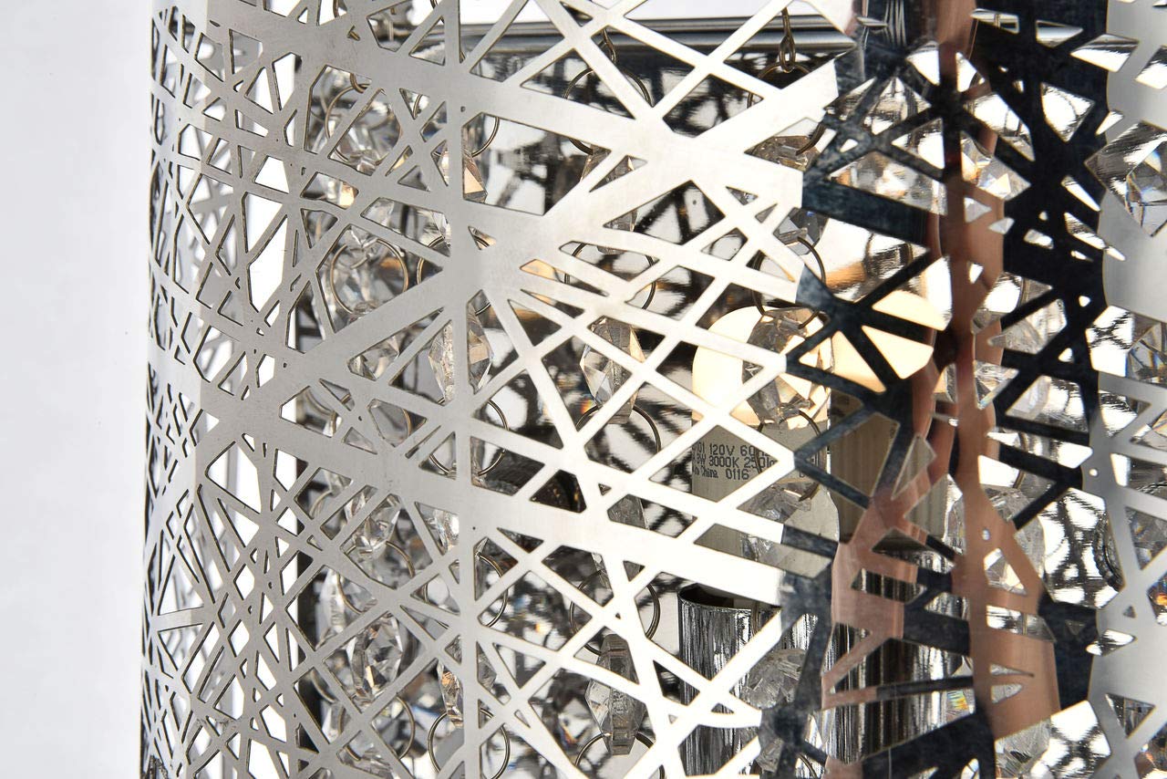 Elegant Lighting Ld5023W8 Owen Single Light 5-7/8" Tall Wall Sconce - Ada Compli, Chrome