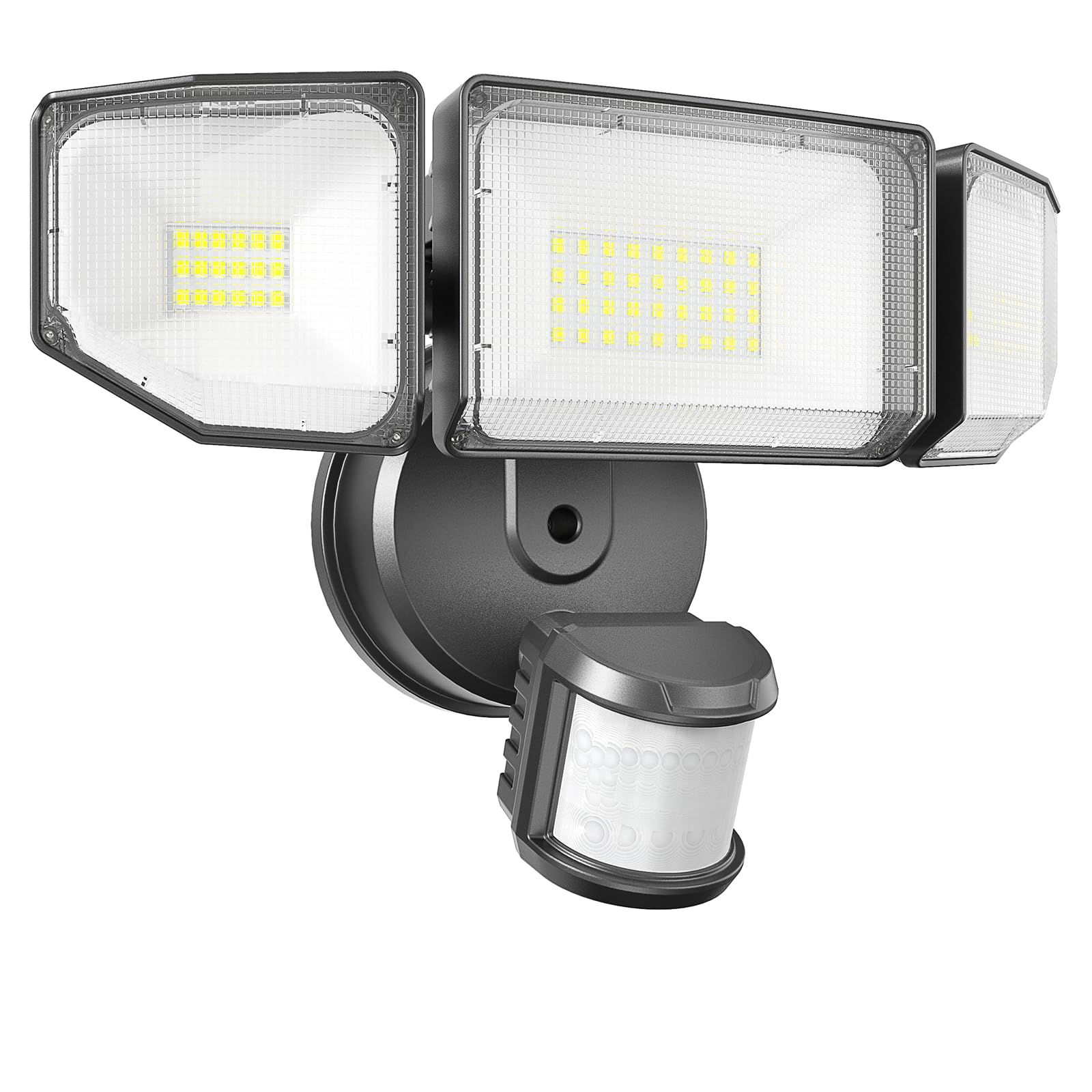 Abovizo 85W Led Security Light, 8500Lm Motion Sensor Flood Light, Ip65 Waterproof, Black