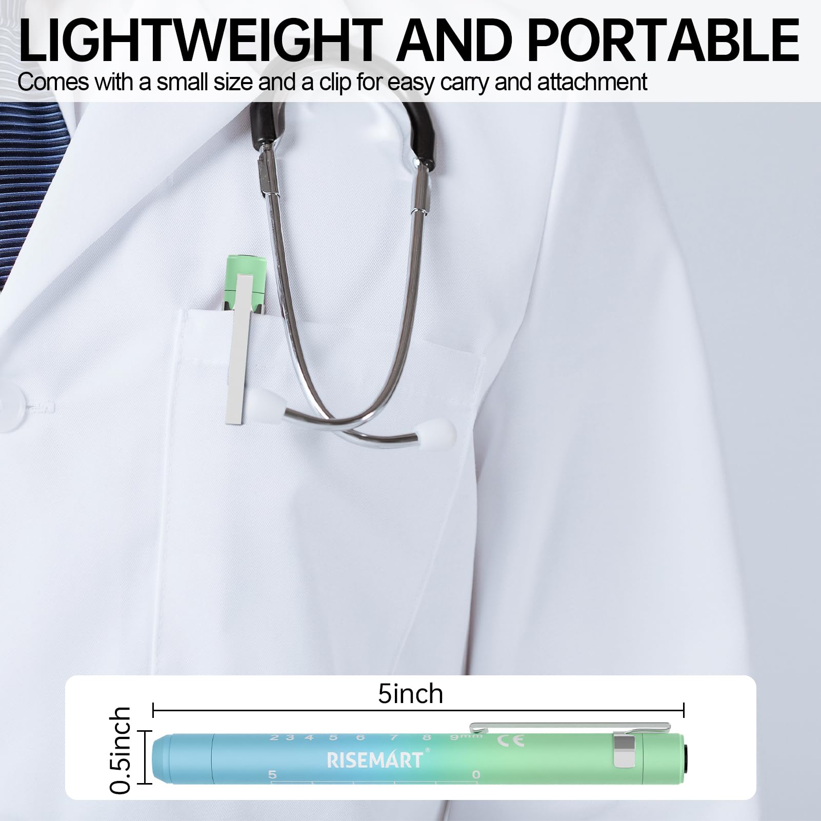 Rechargeable Pen Light For Nurses And Doctors - Led Medical Penlight With Usb Charging, Dual Light Modes, Durable Clip - Great G
