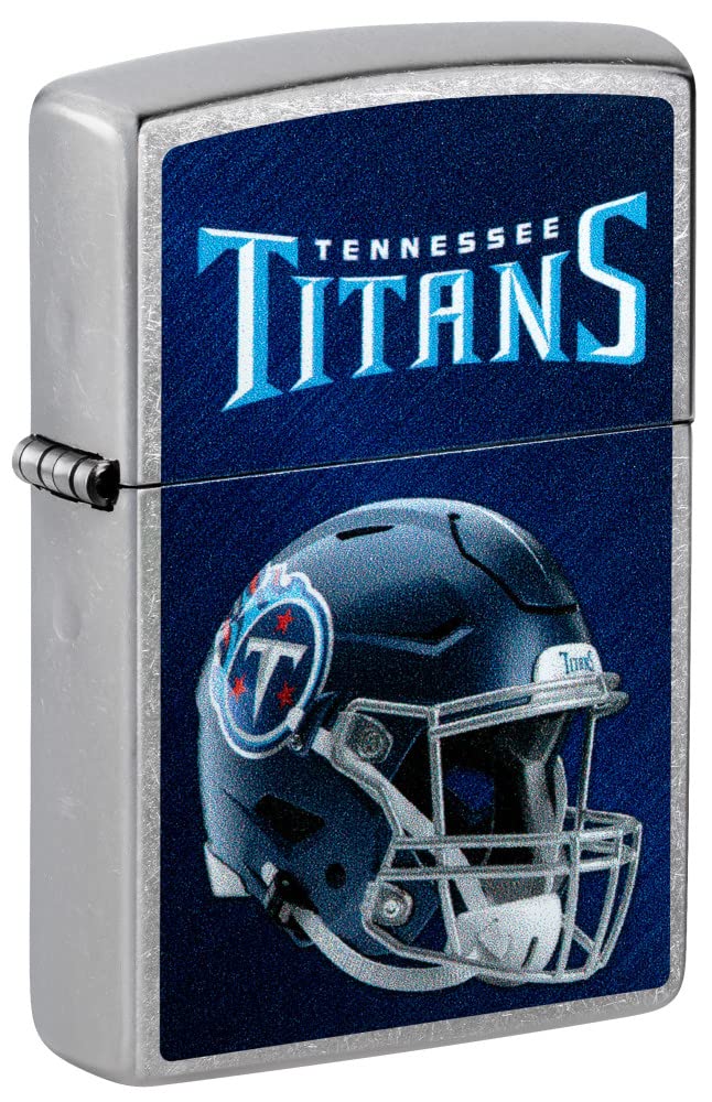 Zippo Nfl Tennessee Titans Helmet Street Chrome Pocket Lighter