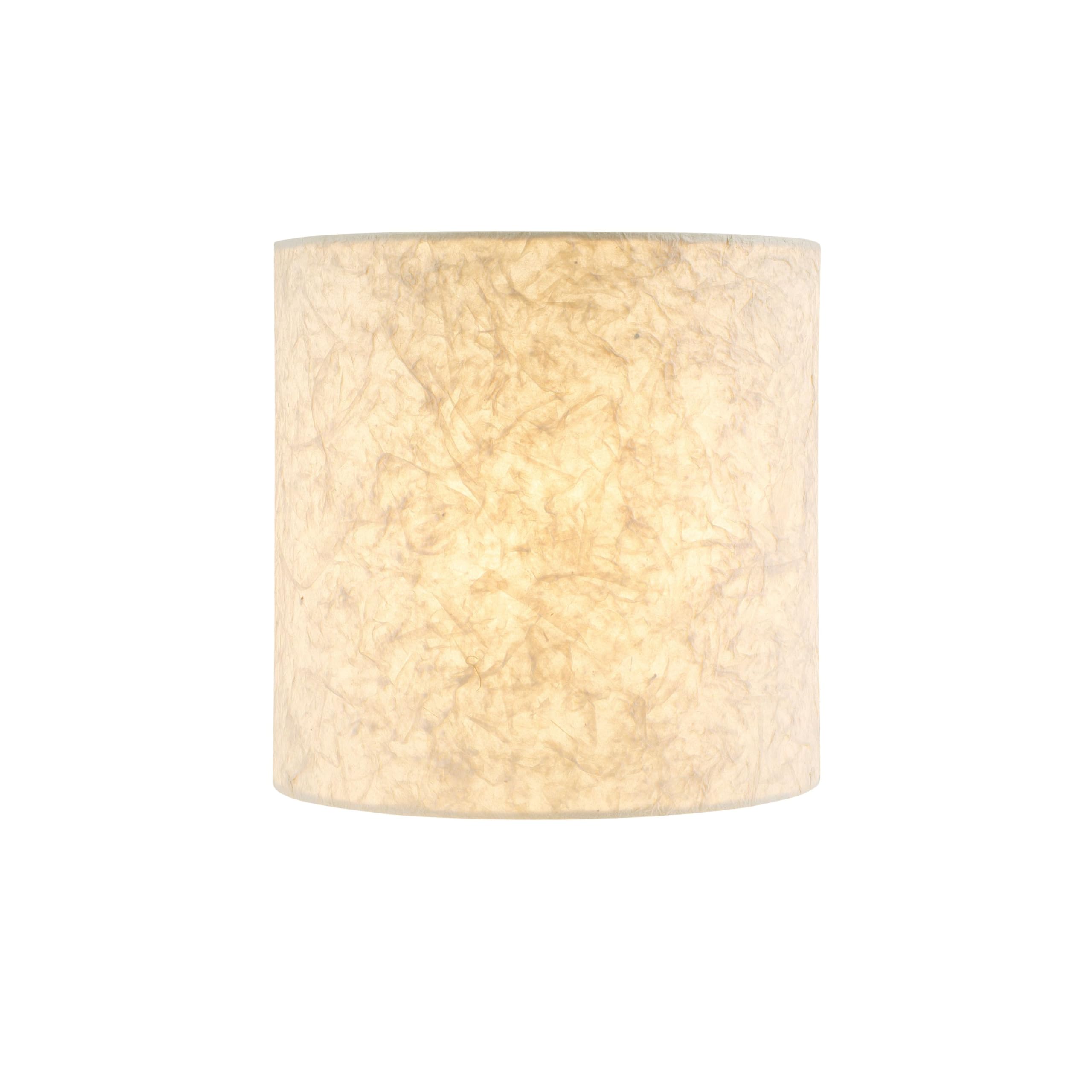 Aspen Creative Drum Lamp Shade, Parchment, 8in Wide, Model 31237, Cylinder Shape