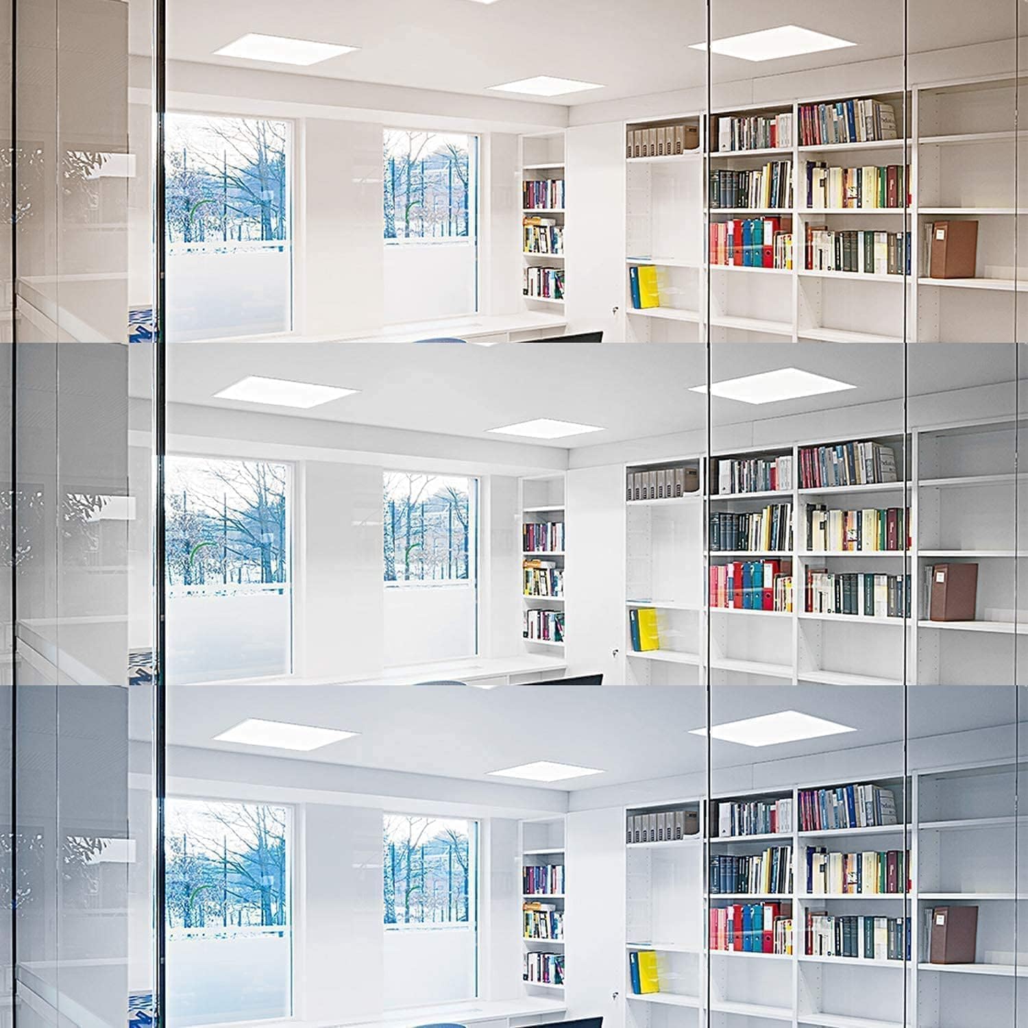2X4 Ft Led Light Flat Panel, 40/50/60W, Color Temperature Selectable 3K | 4K | 5K, Dimmable Recessed Drop Ceiling Lights, 5000/6250/7500 Lumens, Lay Fixture Office (2X4 Ft Led 16 Pack)