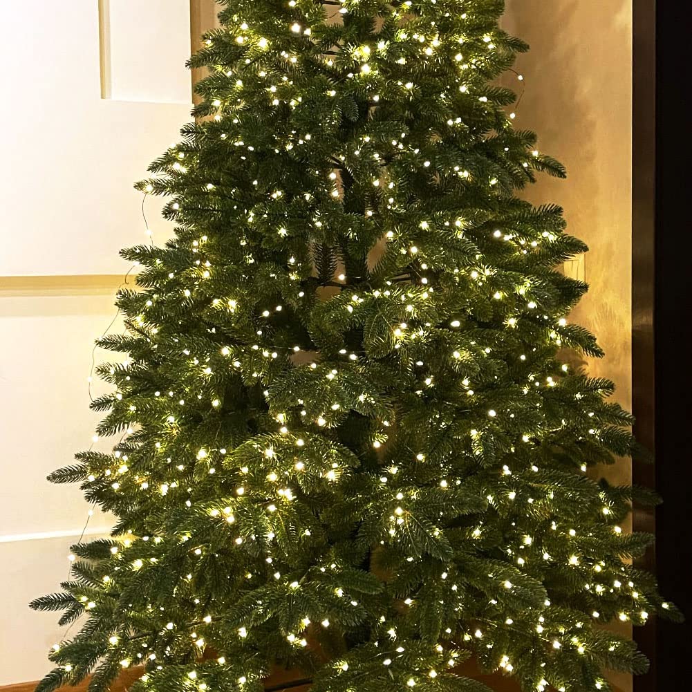 Resnice Led Plug In Fairy String Lights 100Ft Waterproof Warm White String Lights 300 Led Remote Control For Living Bed Room, Backyard, Patio, Garden, Porch, Wedding Or Christmas Decorating