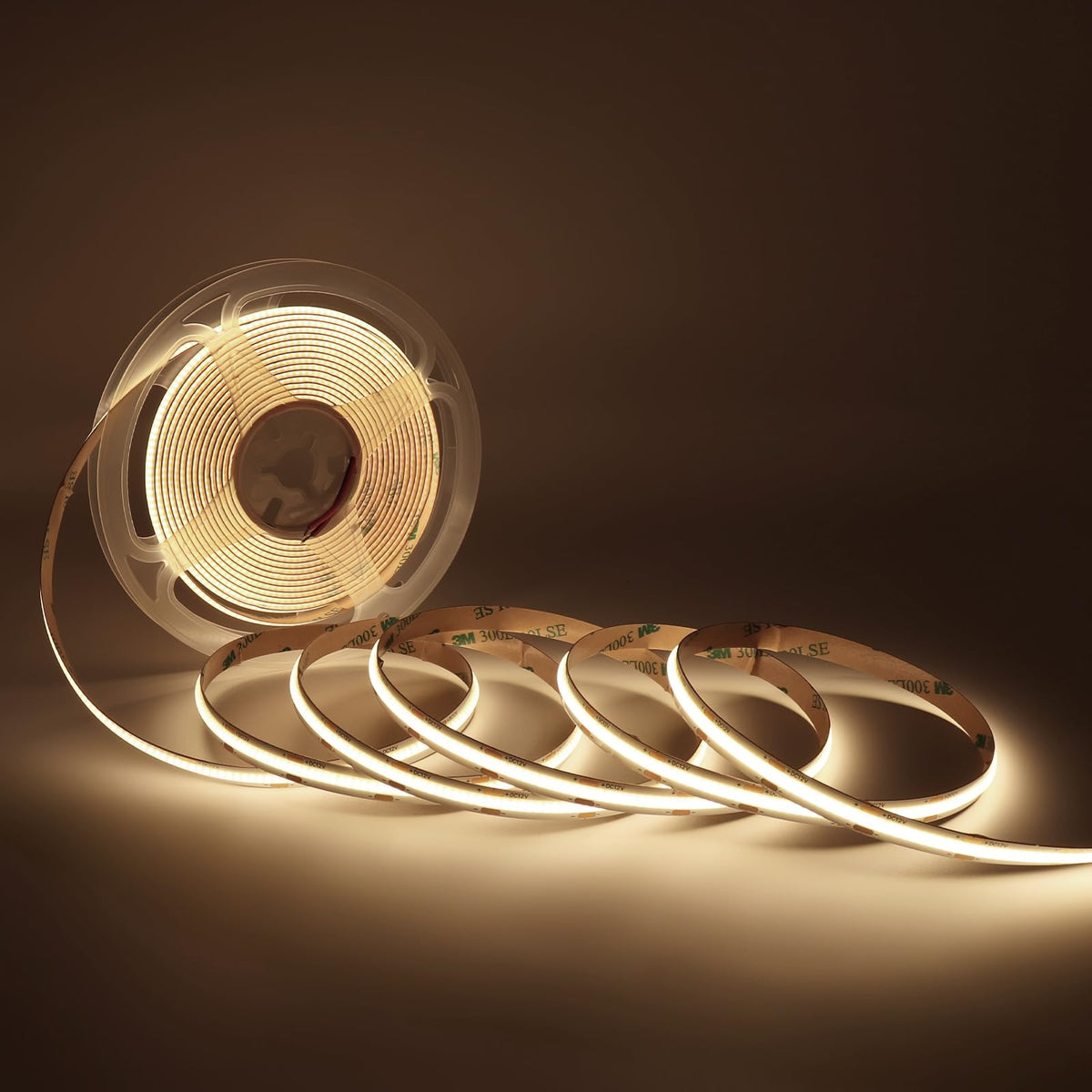 MALIIGAZA 32.8FT 10m COB LED Strip Light 24V 4000K Natural White, RA90 Flexible High Bright Dimmable LED Tape, 8mm PCB 3840 LEDs