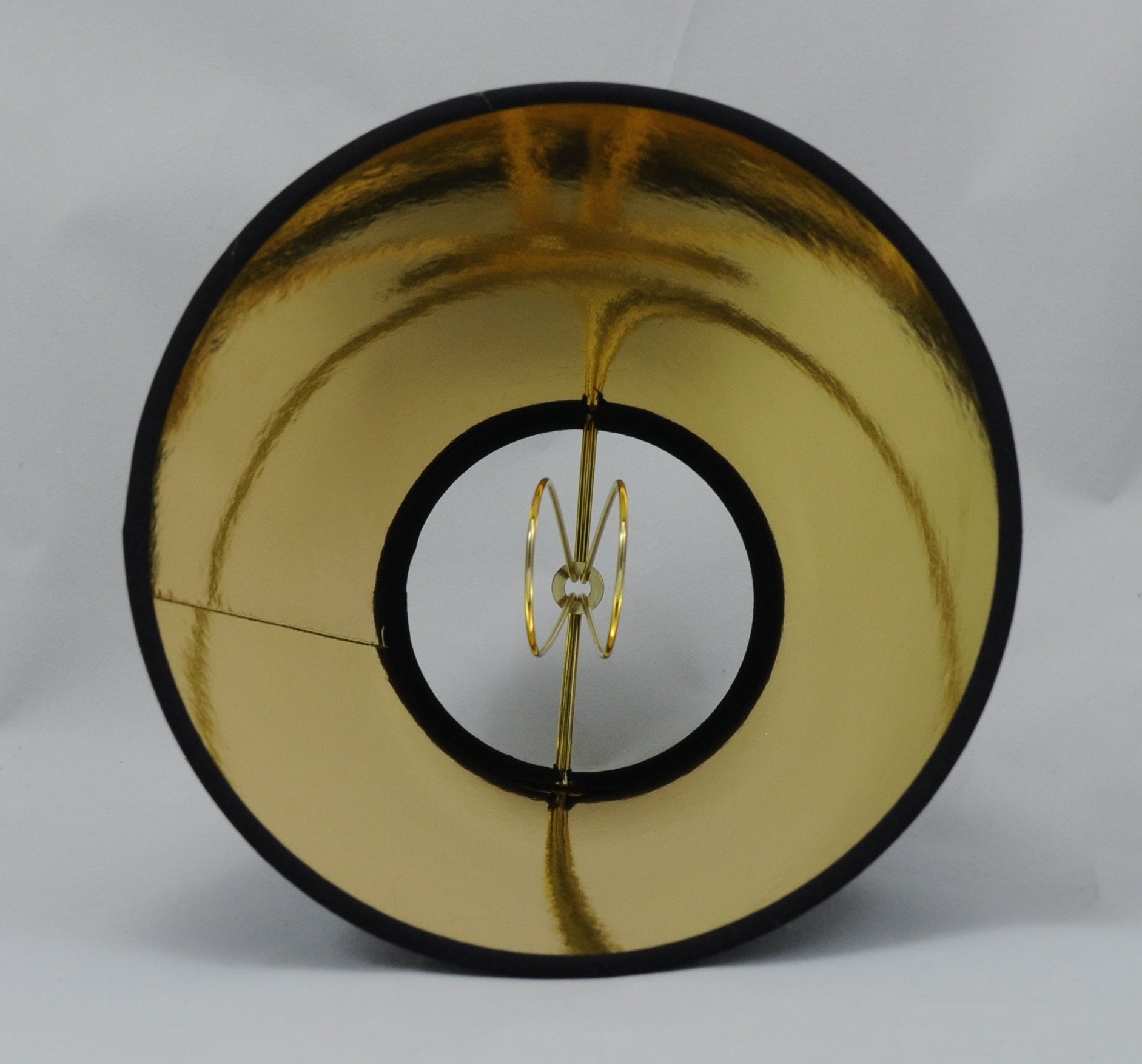 Urbanest Chandelier Lamp Shades Set of 5, Black Parchment with Gold Liner, Clip On, 5-Inch