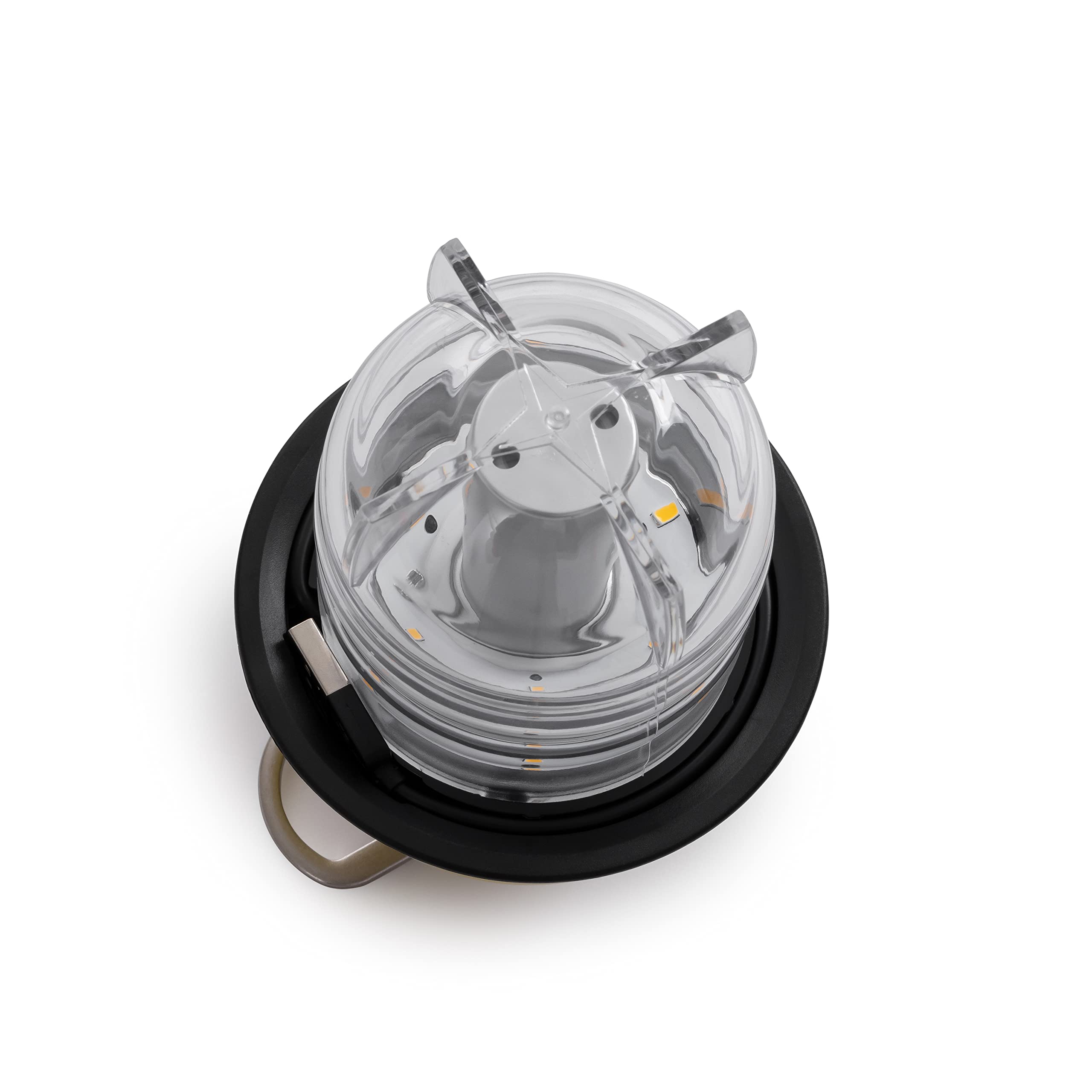 Barebones Beacon Hanging Light - Rechargeable LED Lantern, Weatherproof, 6inx3in, Dusty Yellow, Model LIV-235
