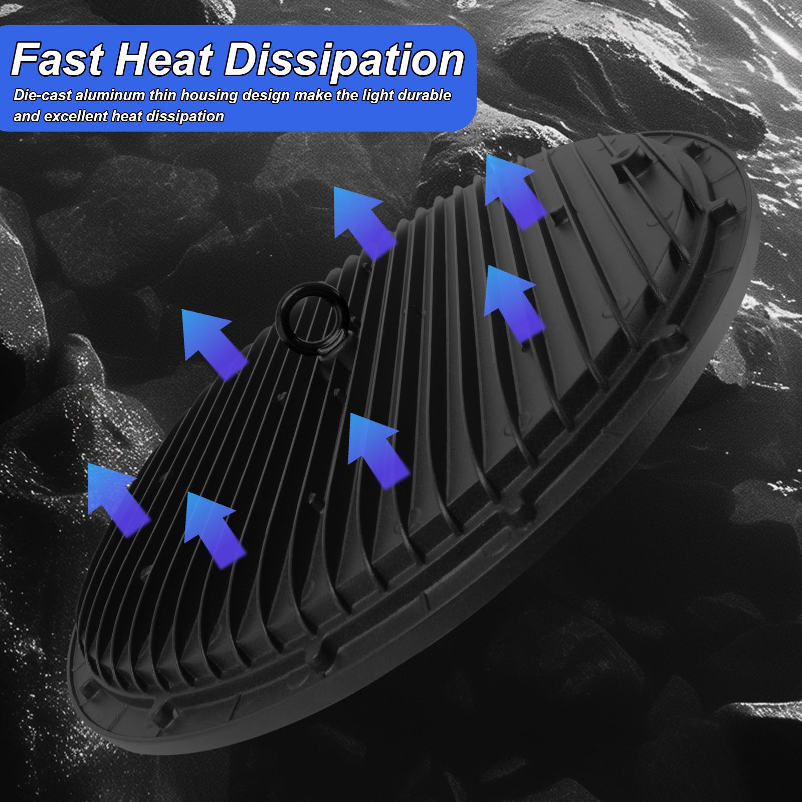 Zhpingmx 2 Pack Ufo Led High Bay Light, 6500K 200W, Black, 21000 Lm, Ip65 Waterproof, Industrial, High Bay Led Shop Lights