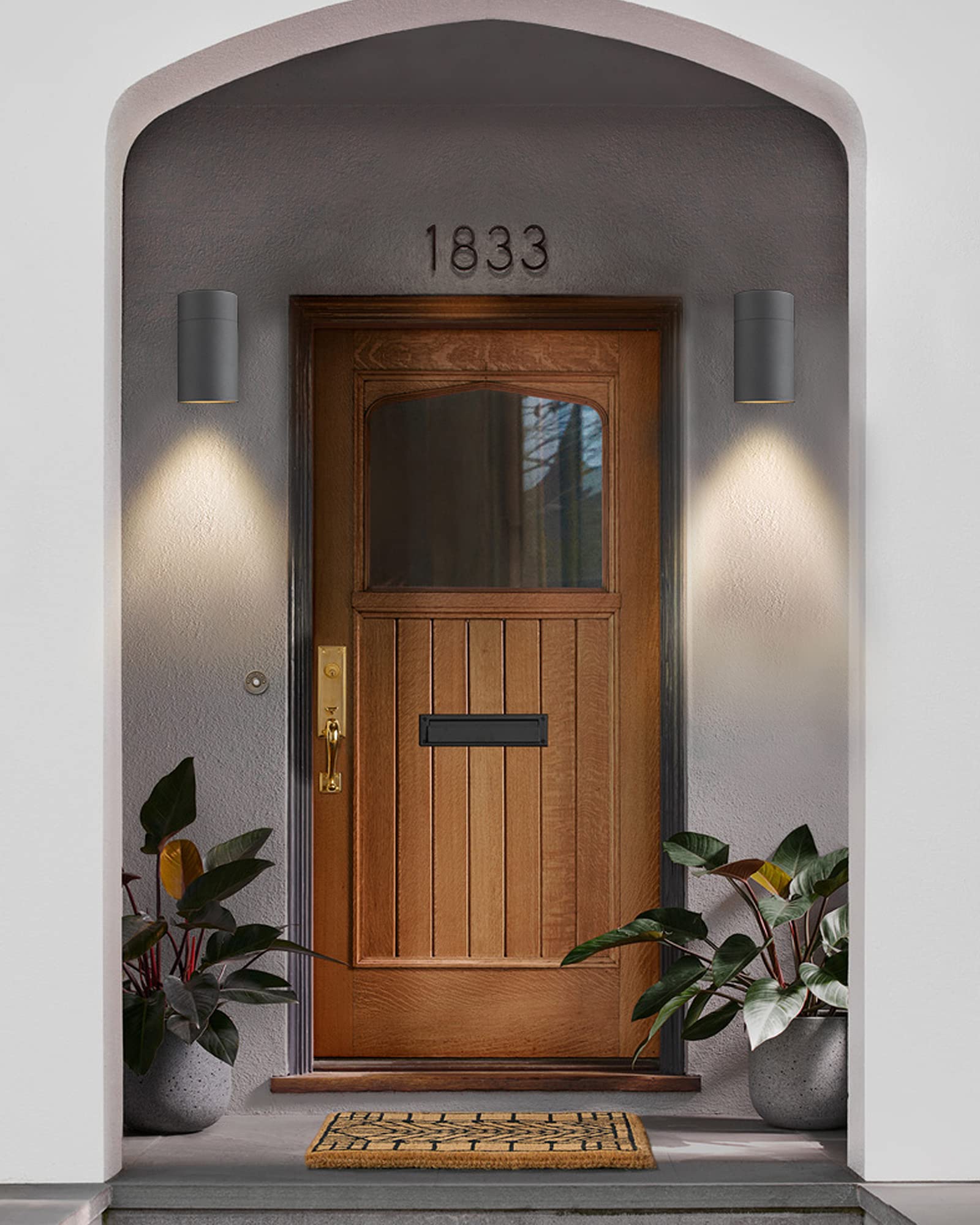 Ken & Ricky Outdoor Sconce Lights Exterior, Black Outdoor Wall Lights, Patio Wall Light Fixture, Outdoor Wall Lights, Outdoor Wall Lighting -4 Pack