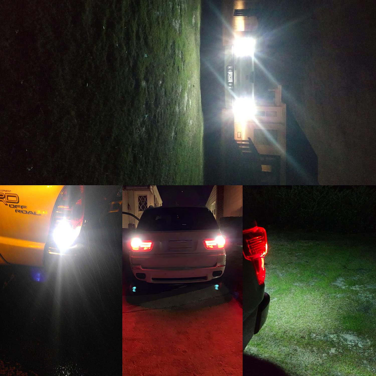 Alla Lighting Strobe LED Reverse Bulbs 2600lm T15 912 921 6000K White Model Alla-STR-921-4014-48W for Cars Trucks RVs SUVs