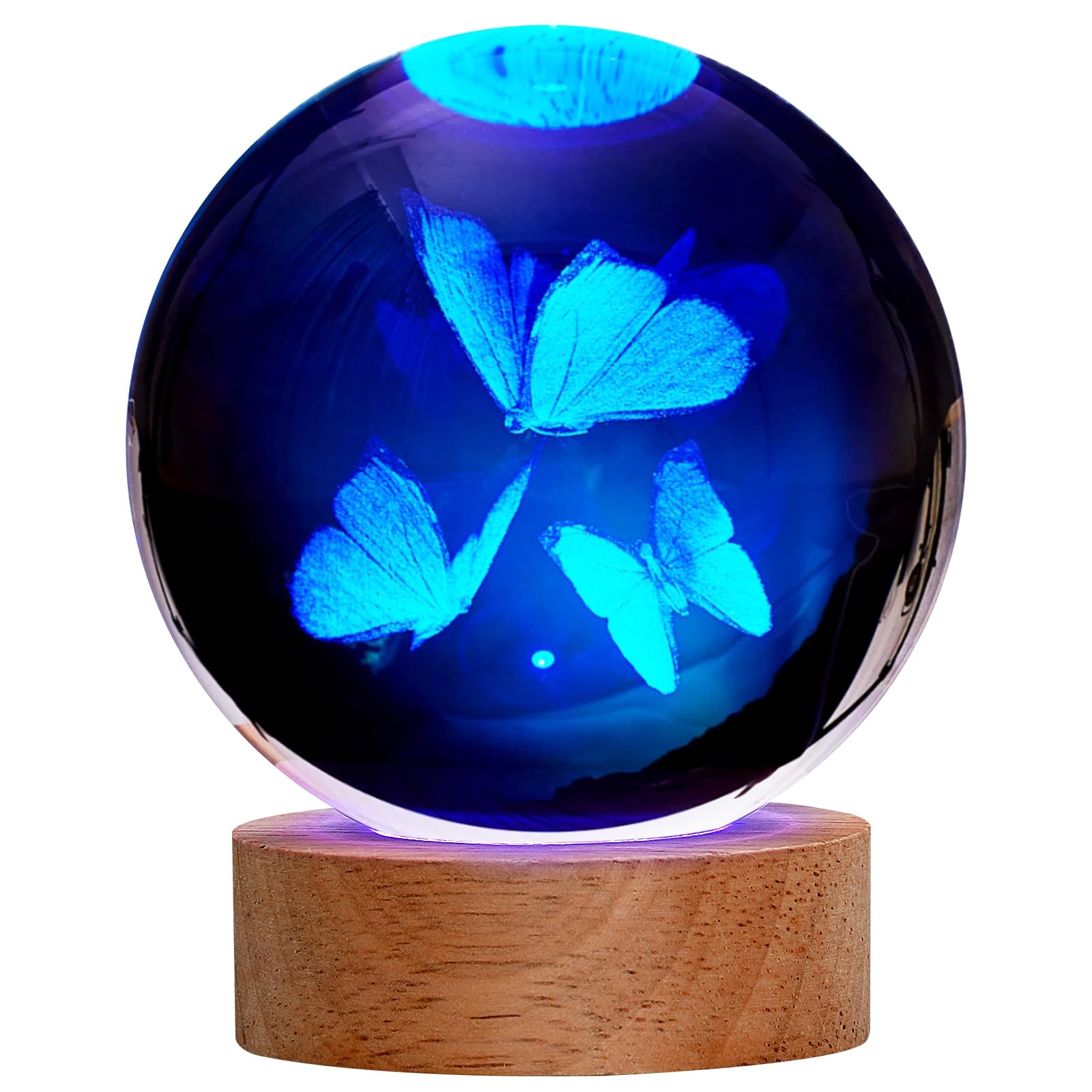 JANARARY Butterfly Gifts for Women - Large 3D Butterfly Lamp with 16 Color Changing Night Light & Remote Control for Bedroom Dec