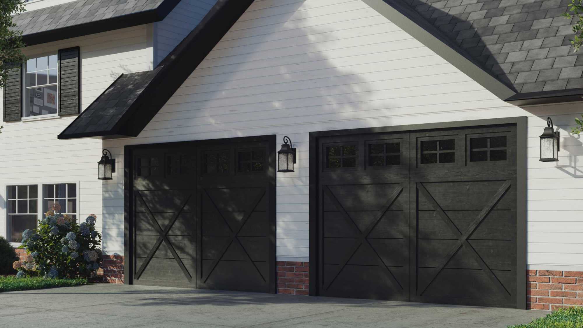 Progress Lighting 2-Light Outdoor Wall Lantern - Water Seeded Glass, Textured Black, Model P5754-31
