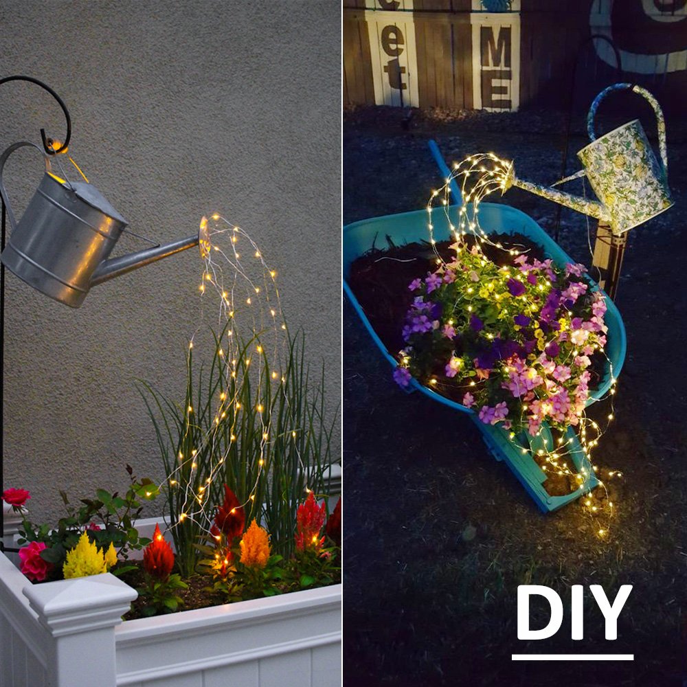 soltuus Solar Fairy String Lights - 180 LEDs Waterproof Outdoor Decor, Warm White, Copper Material