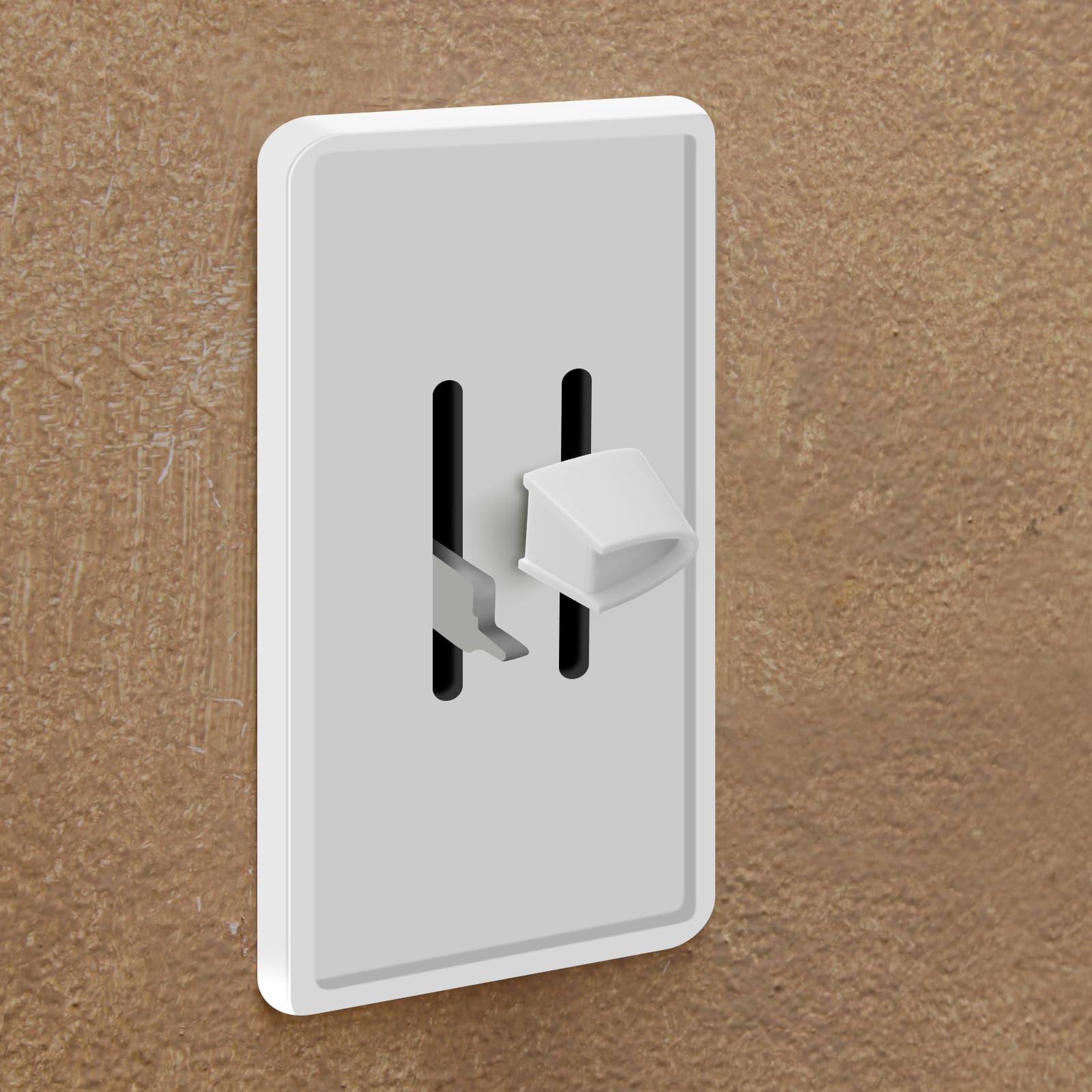 Hoolerry Dimmer Switch Knob Set - 2 Pcs Replacement for Lutron Skylark, Plastic, White, Model WL-Hoolerry-3620