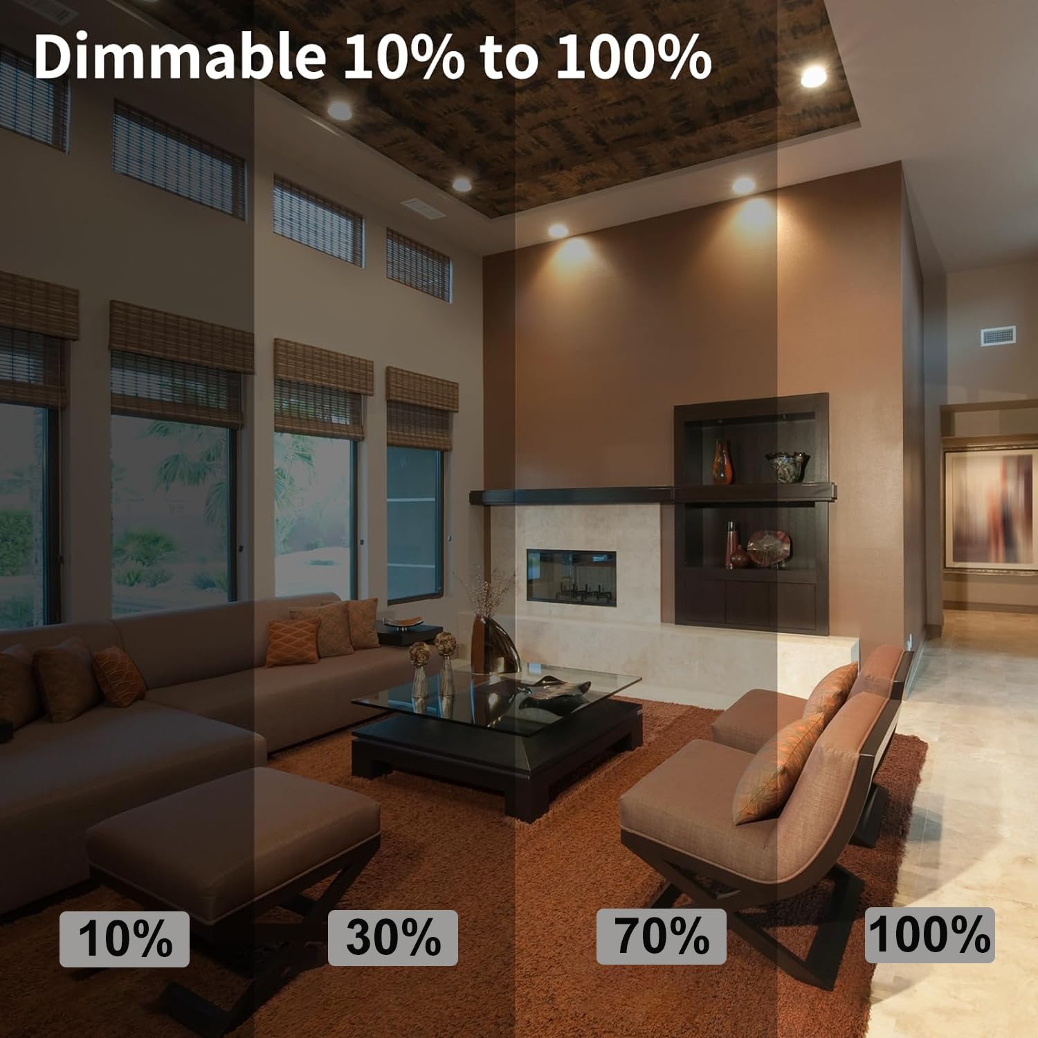 Nioclerce PAR38 Flood Light Bulbs - 4 Pack 80W Dimmable Halogen 120V Warm White 2800K, E26 Base, 950LM for Indoor