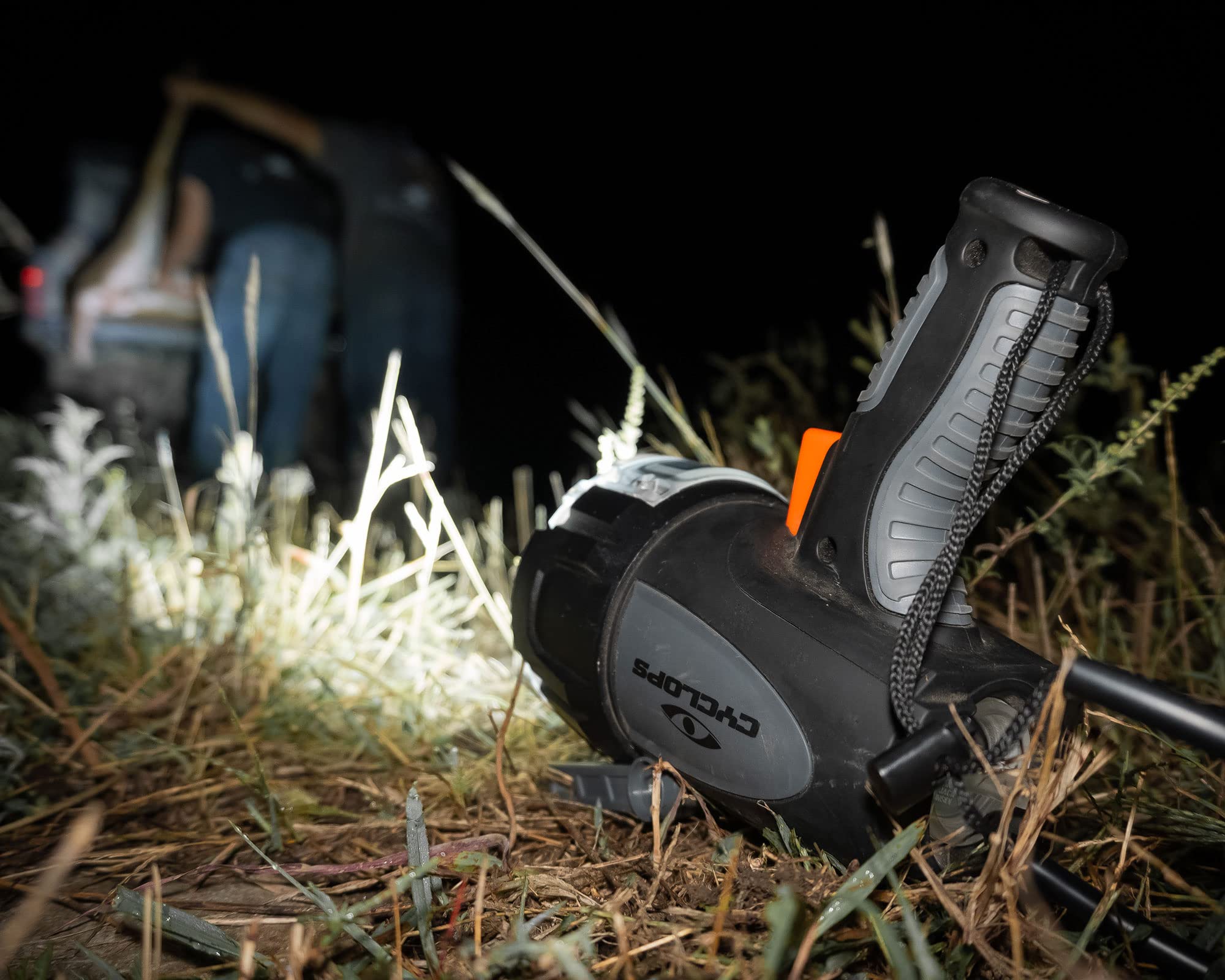 Cyclops 6000 Lumen Rechargeable Handheld Spotlight Flashlight - One Size, Multicolor, Model CYC-SPL-6X with Car Charger/Adapter