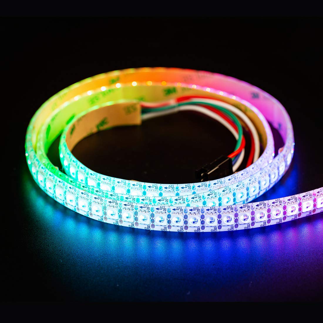 Btf-Lighting Ws2815 (Upgraded Ws2812B) 3.2Ft 144(2X72) Pixels Magic Dream Color Individually Addressable Rgb Led Flexible Strip