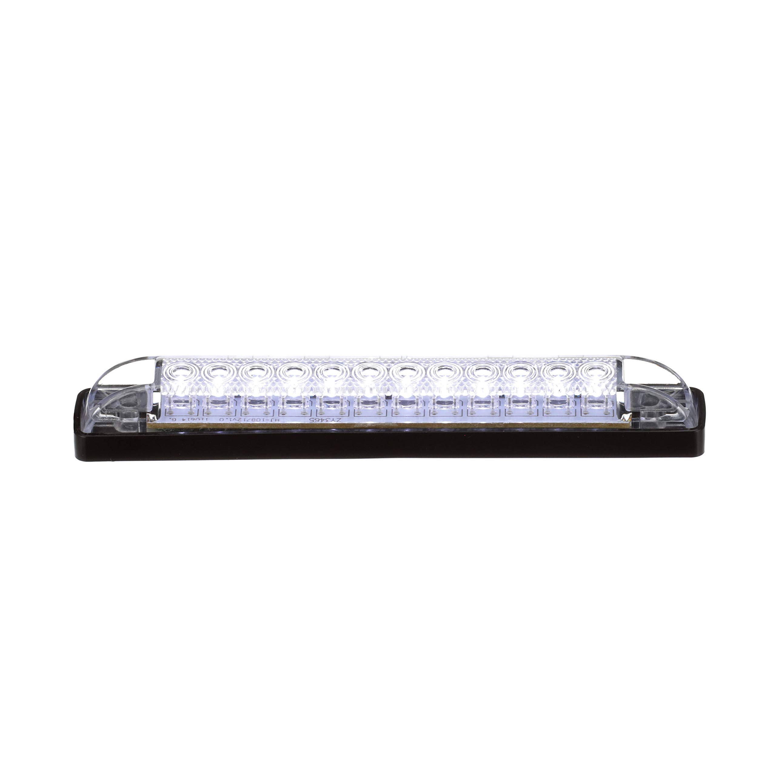 Attwood LED Utility Light Bar, 6-in., 12 White LEDs, 12-Volt DC, Less Than 1-Amp Draw, Model 6354W7, Black, One Size