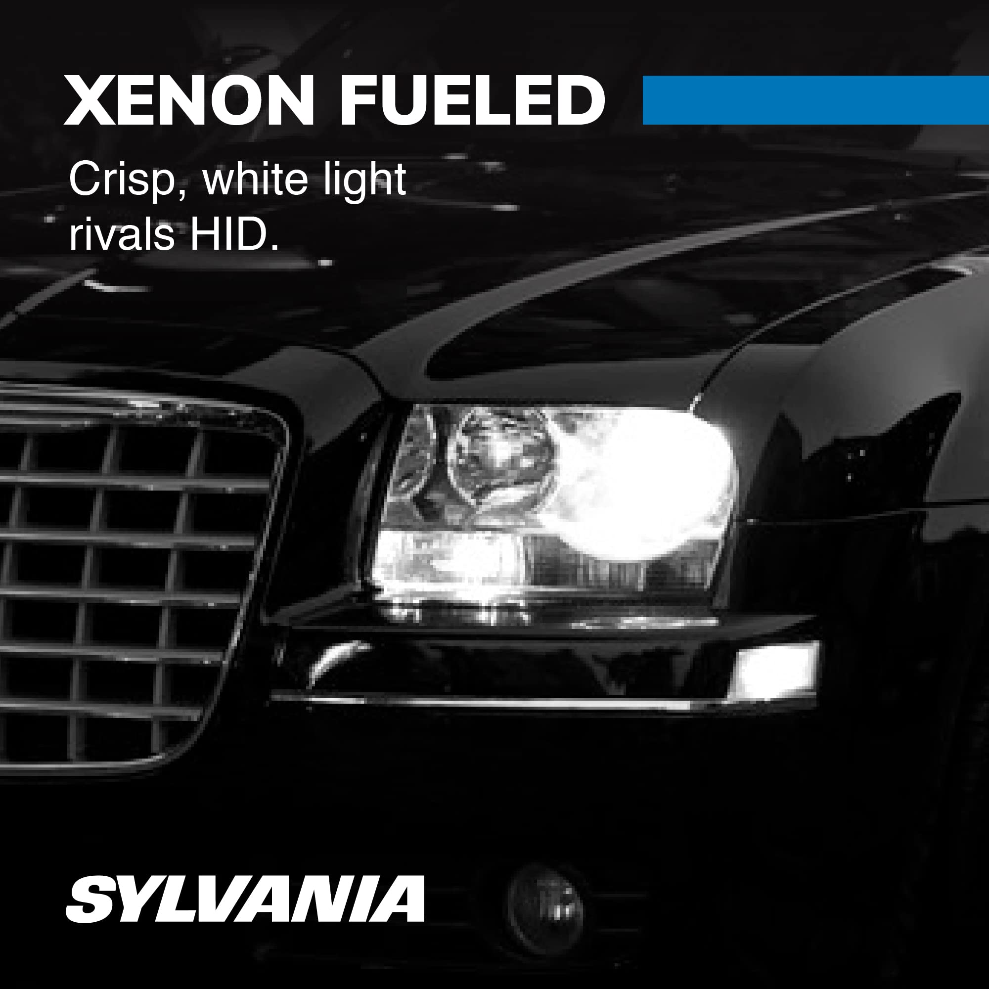 SYLVANIA 893 SilverStar zXe Fog Light Bulbs - Bright White, HID Attitude, Xenon Technology, 2-Pack