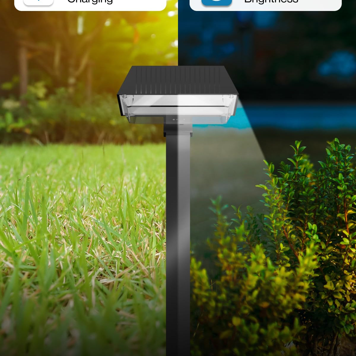 Sunco Lighting Solar Path Lights, 2W, 100 Lumens, 3CCT (3000K/5000K/70 ...