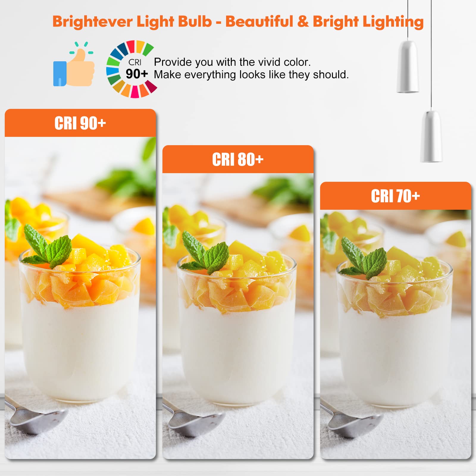 Led Light Bulbs, 100 Watt Equivalent A19 Led Bulbs, 13W 2700K Warm White 1500 Lumens Non-Dimmable Bright E26 Edison Medium Screw Bulbs For Home Bedroom Kitchen Living Room Office Lamp, 4-Pack