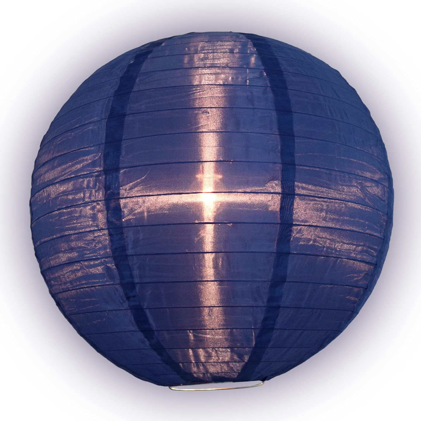 Paperlanternstore.Com 10 Inch Navy Blue Nylon Lantern, Durable Hanging Decoration