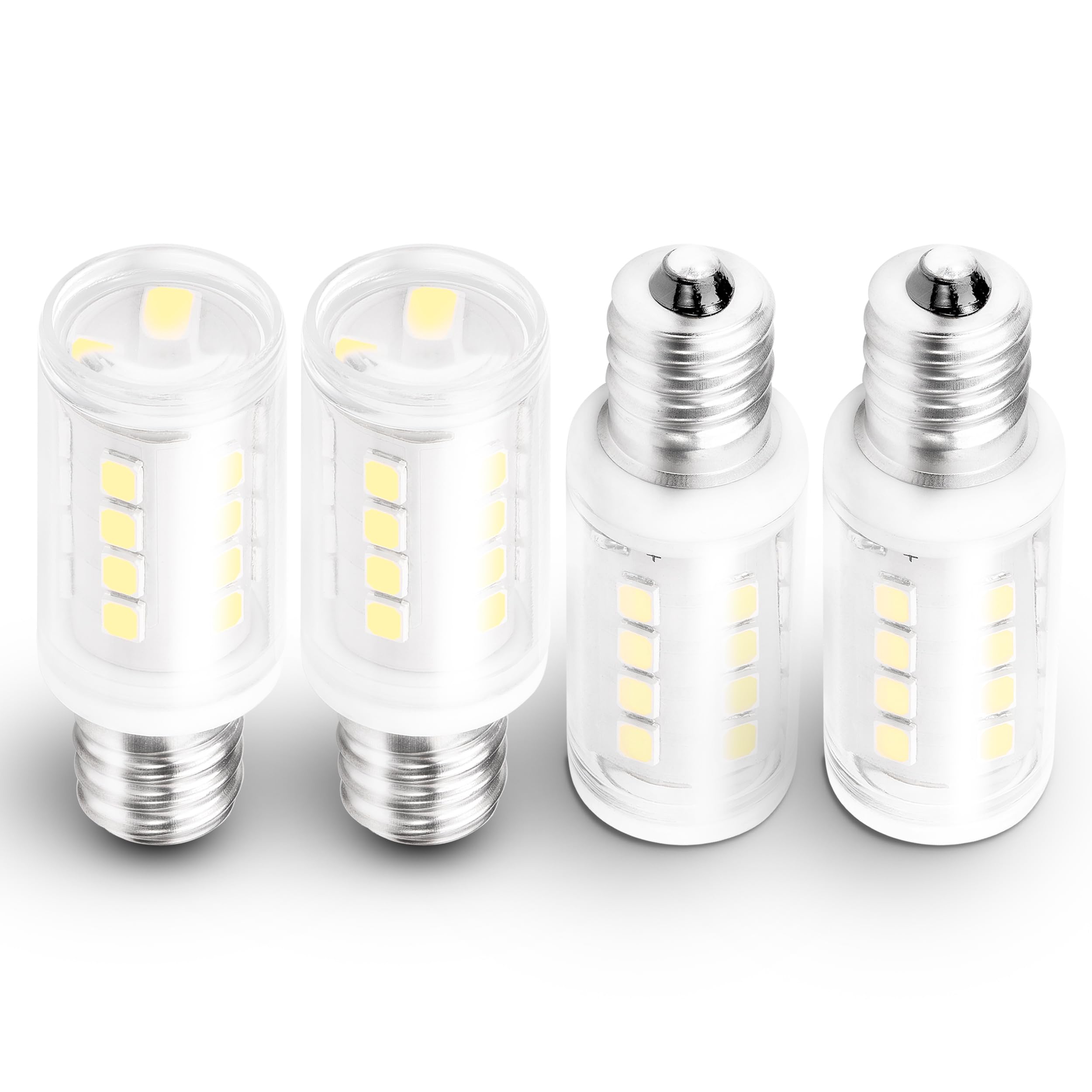 WE05X20431 WP22002263 LED Dryer Drum Light Bulb 10W 25W 40W Replace 120V 2W 300lm Daylight White 6000K T6 E12 Base Bulb for G-E & Hot-point Dryers WE4M305 WP3395618 Water Dispenser Light Bulb  4 Pack