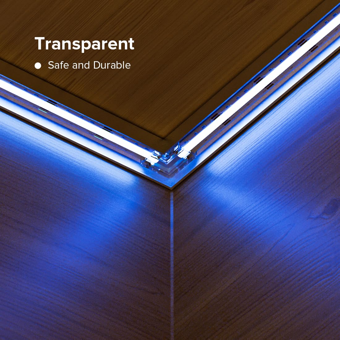 Btf-Lighting Cob 10Mm/0.39In Width Led Connector Kit 6Pcs 4 Pin Transparent Gapless L-Shaped 4Pcs 4Pin Strip To Strip Connectors