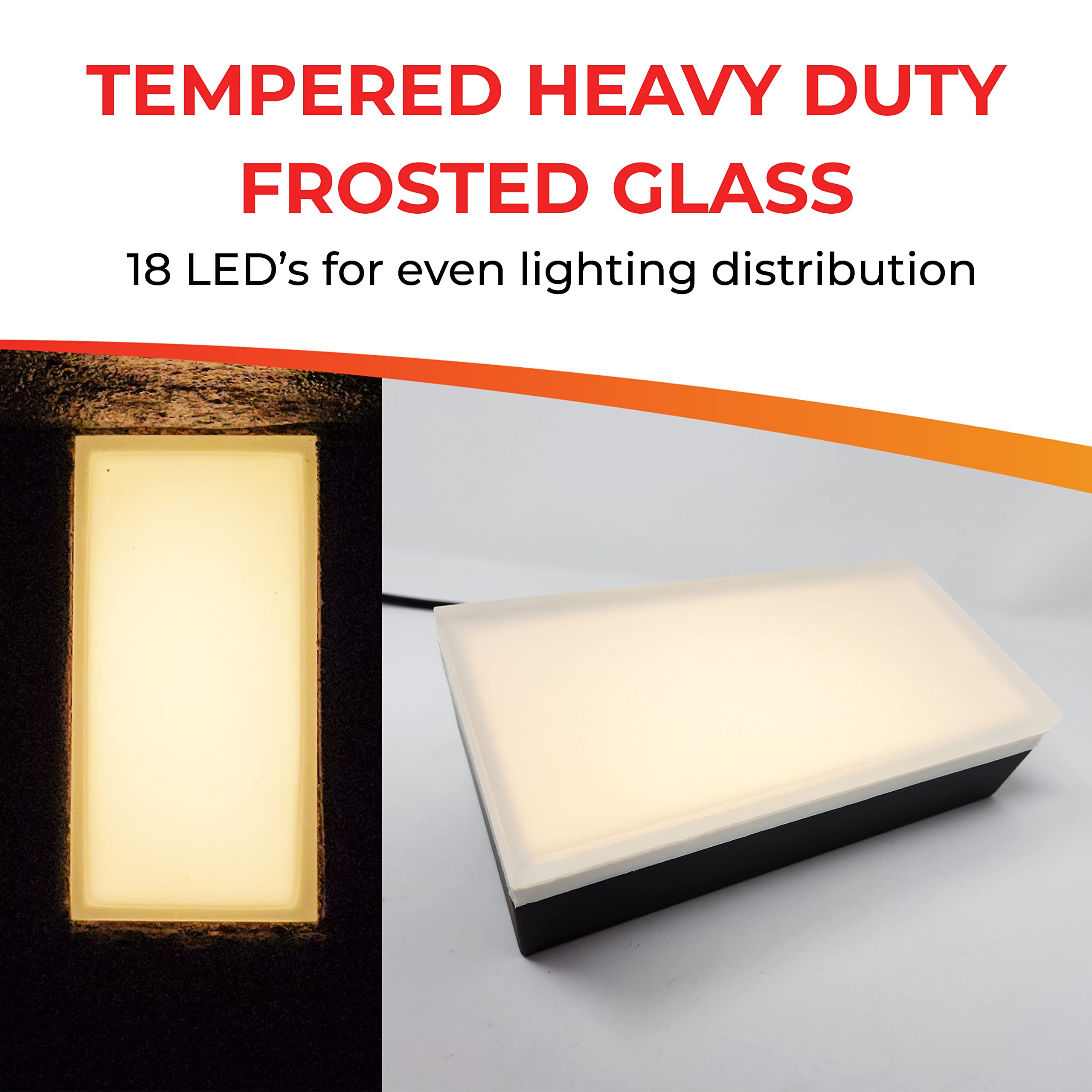 Lumengy Paver Light 4×8 Inch (3.93 Inch X 7.87 Inch), 2700K Brick Lighting For Pavers, Driveway, Pathway Patio, & Garden, 12V Waterproof Ip67, Drive-Over Rated