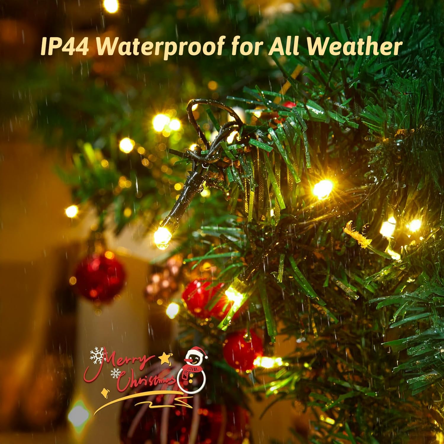 Domolli Christmas Lights 500Led 164 Ft  Waterproof Christmas Tree Lights With 8 Modes  Remote Control 3 Timers & Memory Function Xmas Decorations For House And Holiday (Warm White)