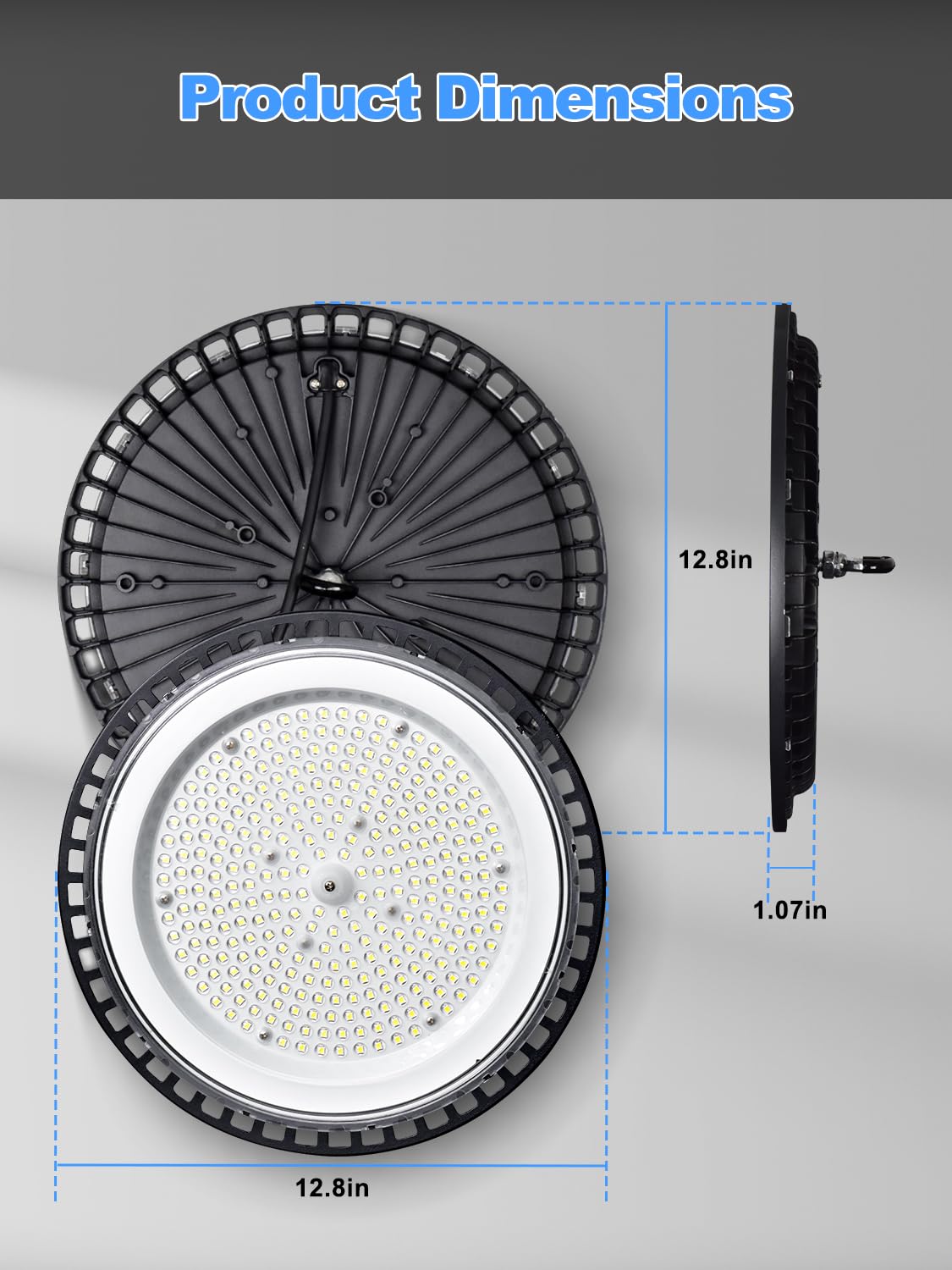 Onlylux Led High Bay Light 200W, Garage Lightsing, Led Shop Lights 5000K Daylight 30000Lm 6 Pack, Ufo Led Highbay Lights With Us