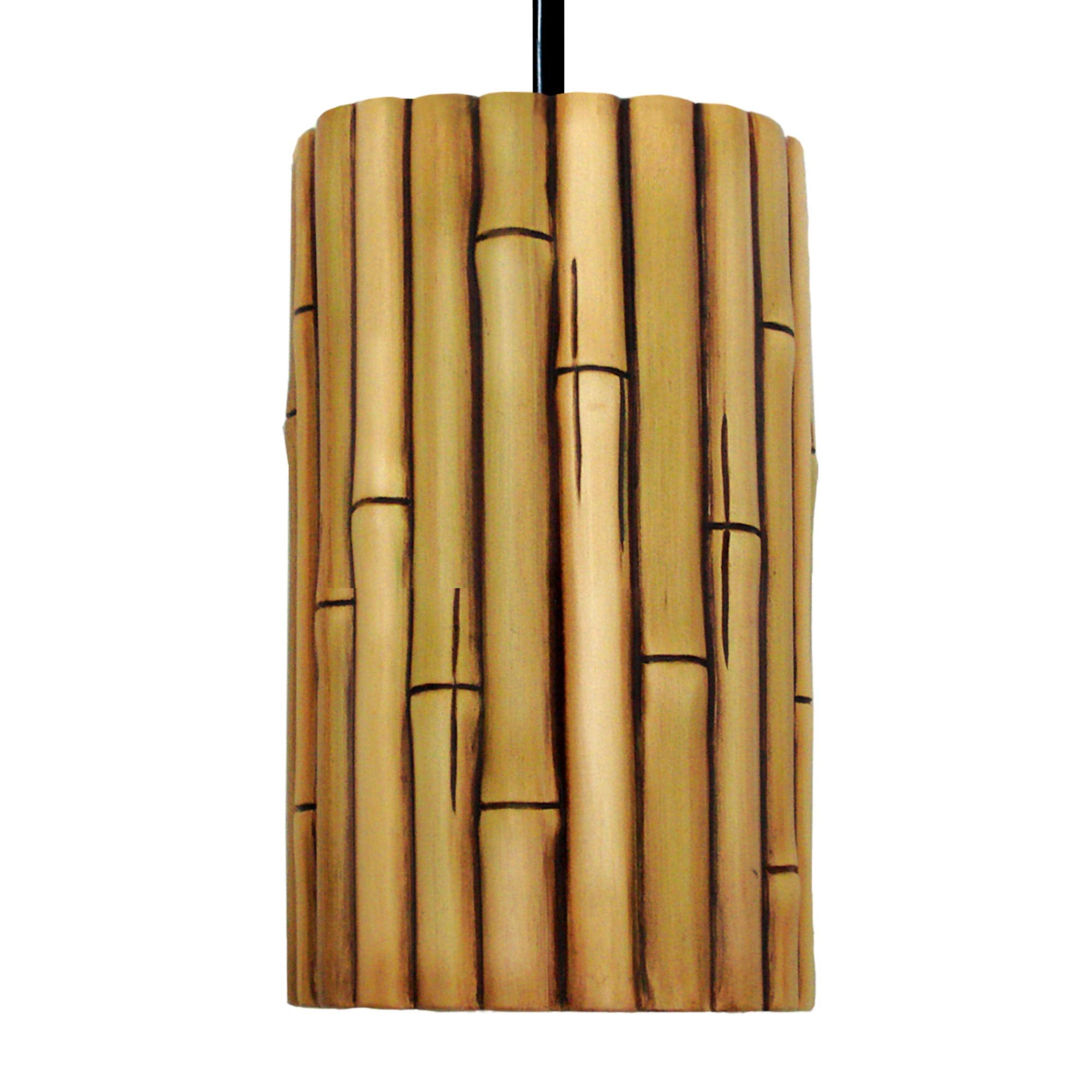 Nature Bamboo Ceramic Pendant