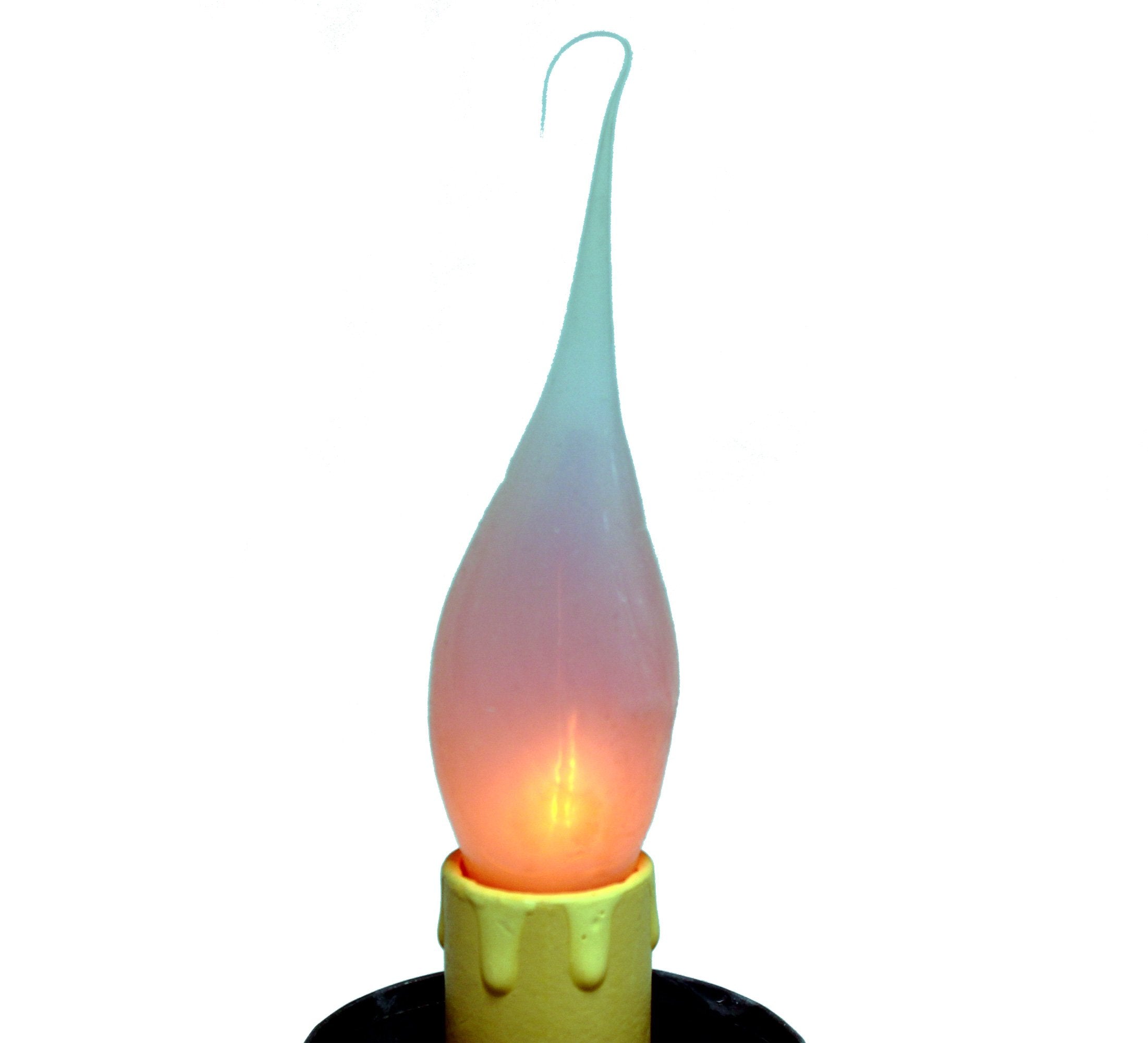 Creative Hobbies® Electric Candle Lamp Bulbs, 3 Watt, White, Glass, Pack of 6, Model 7001S