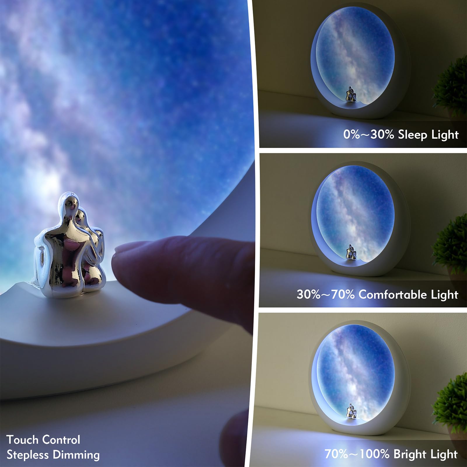 Mamre Gorgeous Milky Way Lamp Home Decor Galaxy Night Light Anniversary Valentine’S Day Christmas Birthday Gift For Him/Her