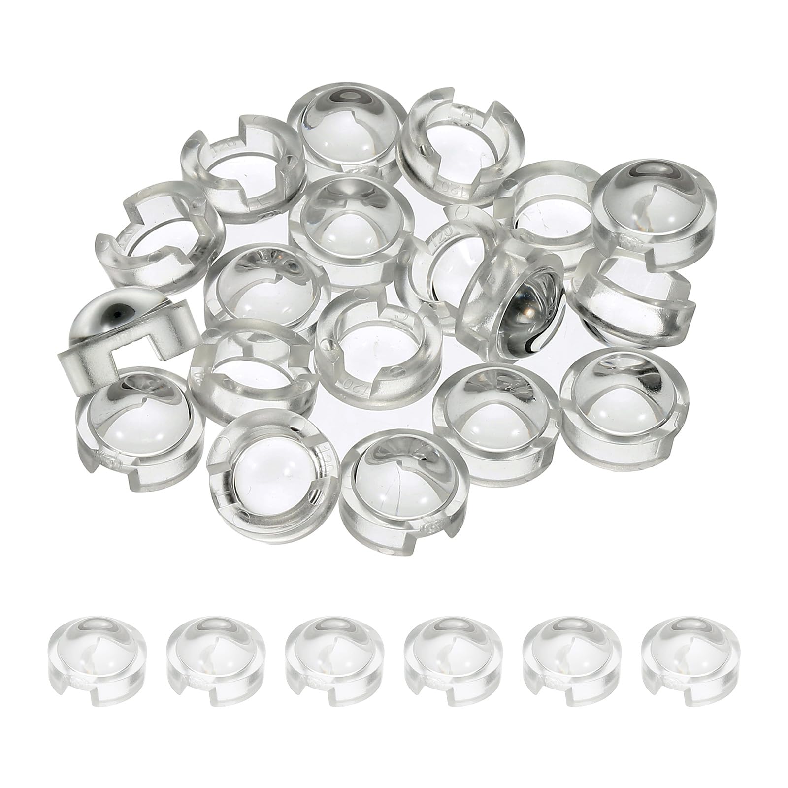 Patikil 12Mm Led Convex Lens, 36 Pack 120 Degree Beam Angle Pmma Acrylic Led Optical Convex Condenser Lens For 1W 3W Led Lamp Be