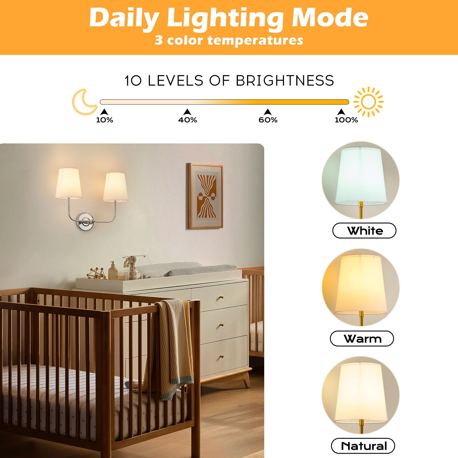 PASSICA DECOR Wall Sconce, 2 Lights, Wireless, Dimmable, Rechargeable, Polished Chrome, Model CA7010-05