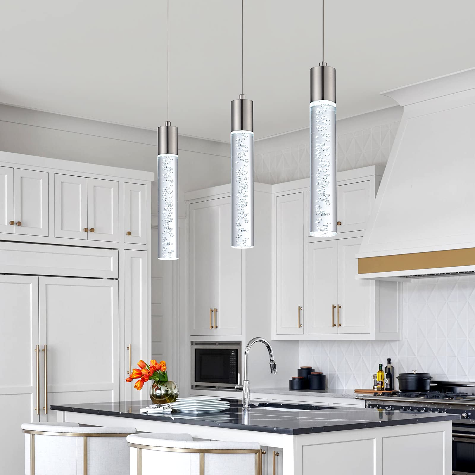 votag Mini Pendant Light 3-Pack Satin Nickel Aluminum Model A174