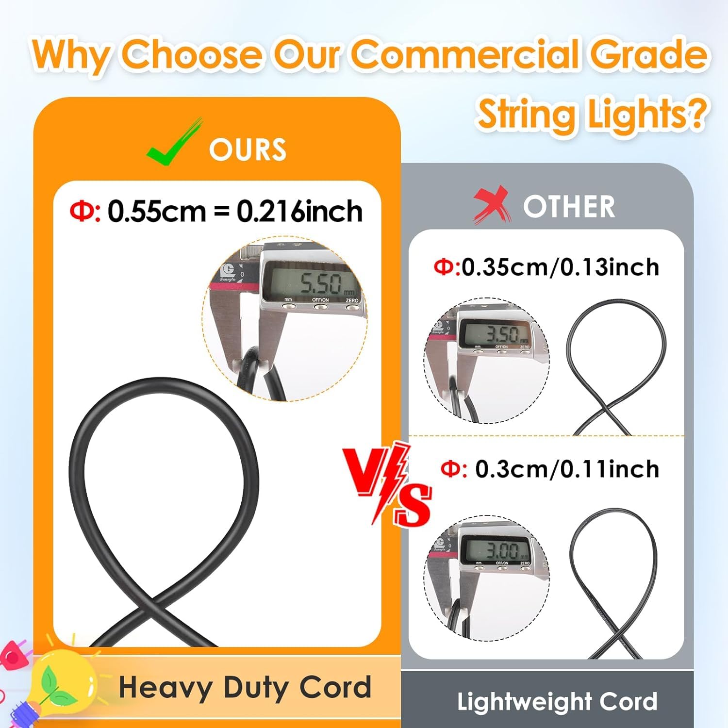 Mlambert Dimmable Solar String Lights, 48FT, 15 Sockets, Waterproof, Black, Model YGM-S14-15S