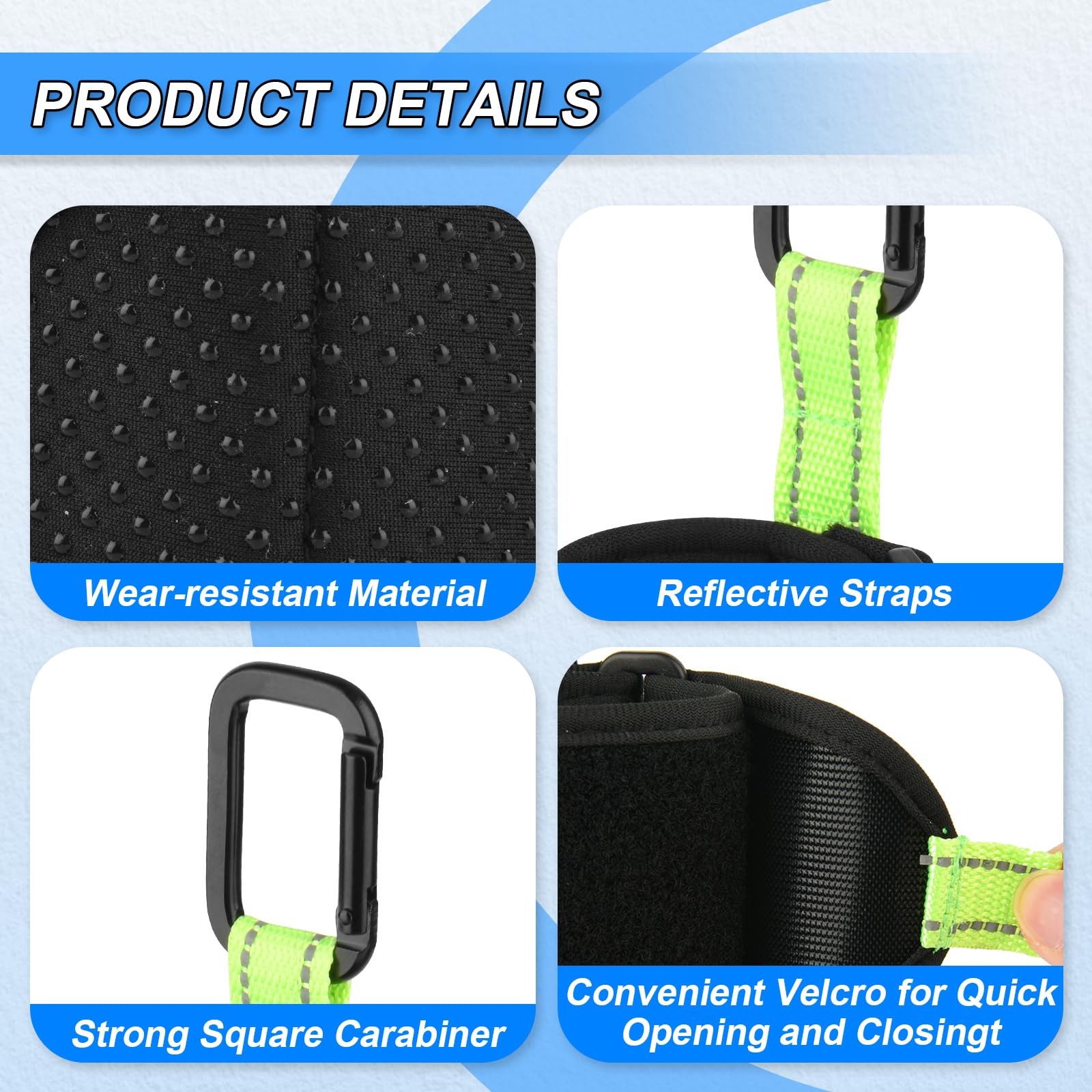 Inverted Flashlight Holder For Streamlight Survivor Led Flashlight,Anti-Slip Nylon Flashlight Strap With Carabiner,Reflective Fl