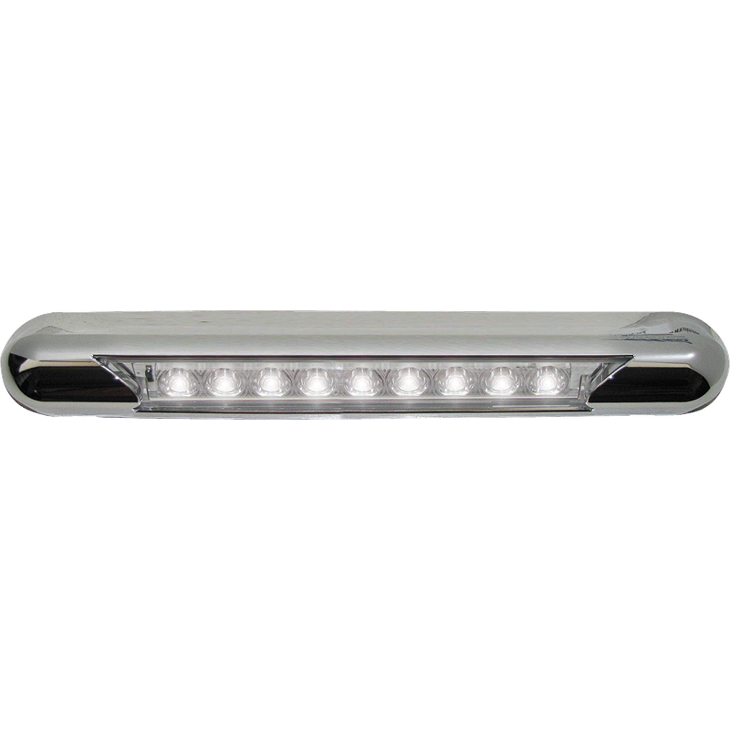 Optronics Opti-Brite LED Awning Lights - Low Profile 11" White, Model ILL70CBAWNFS, Polycarbonate Material