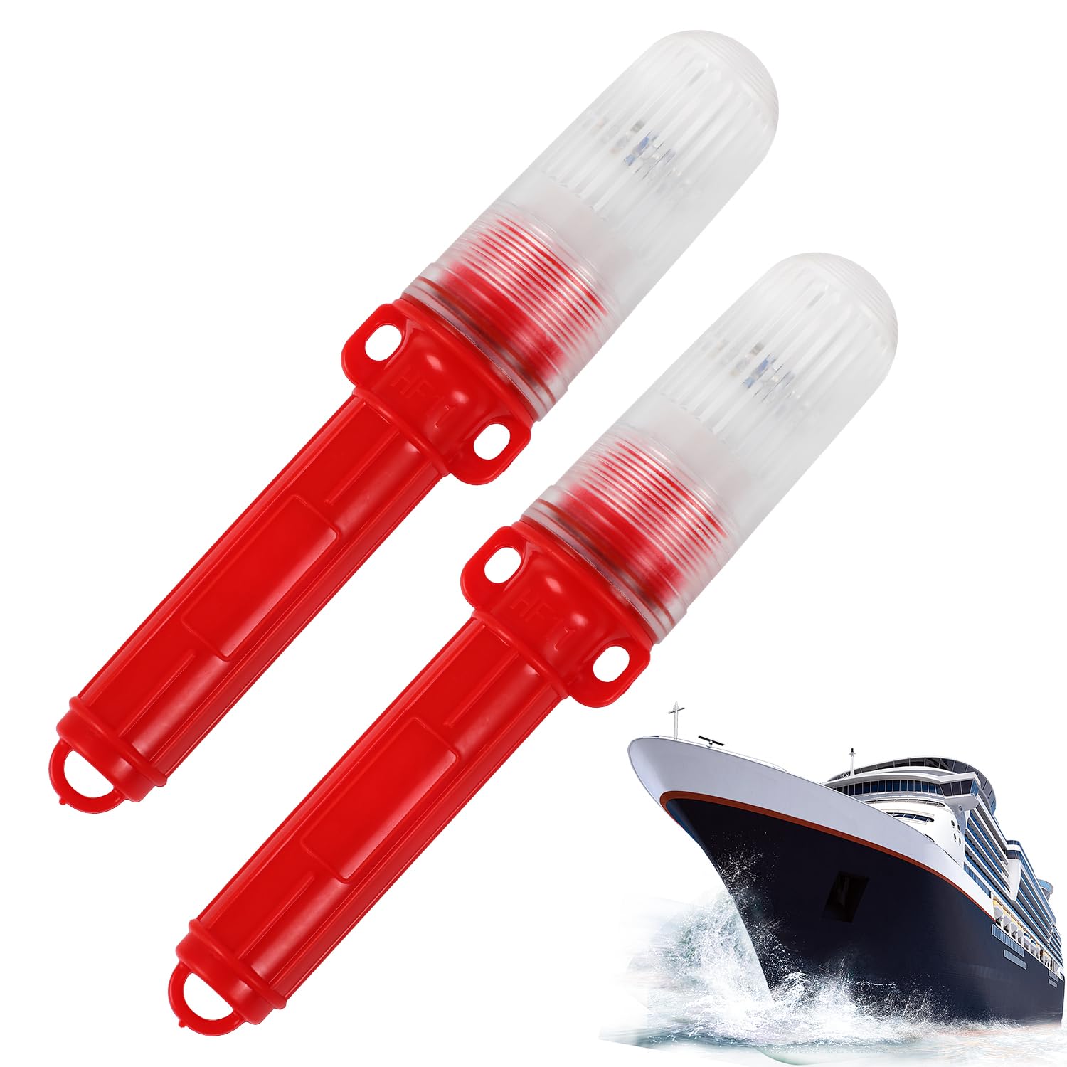 2PCS Boat Flares Boat Flares Coast Guard Approved Marine  Flares for Fishing Boats  Life Rafts & Emergency Signaling