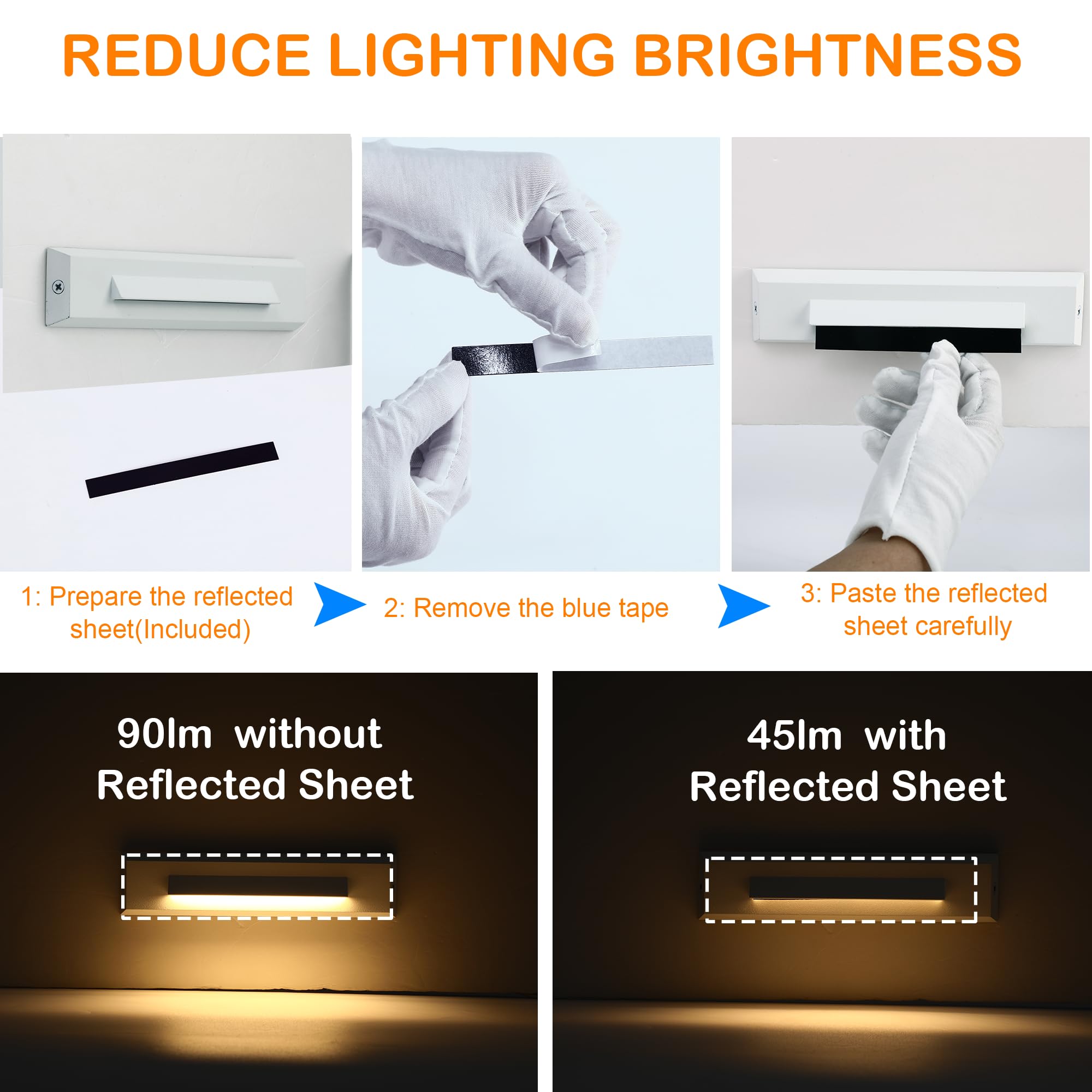 CLOUDY BAY Low Voltage LED Step Lights [6 Pack], 2.5W, Outdoor Accent Lighting, White, Aluminum, Wet Location