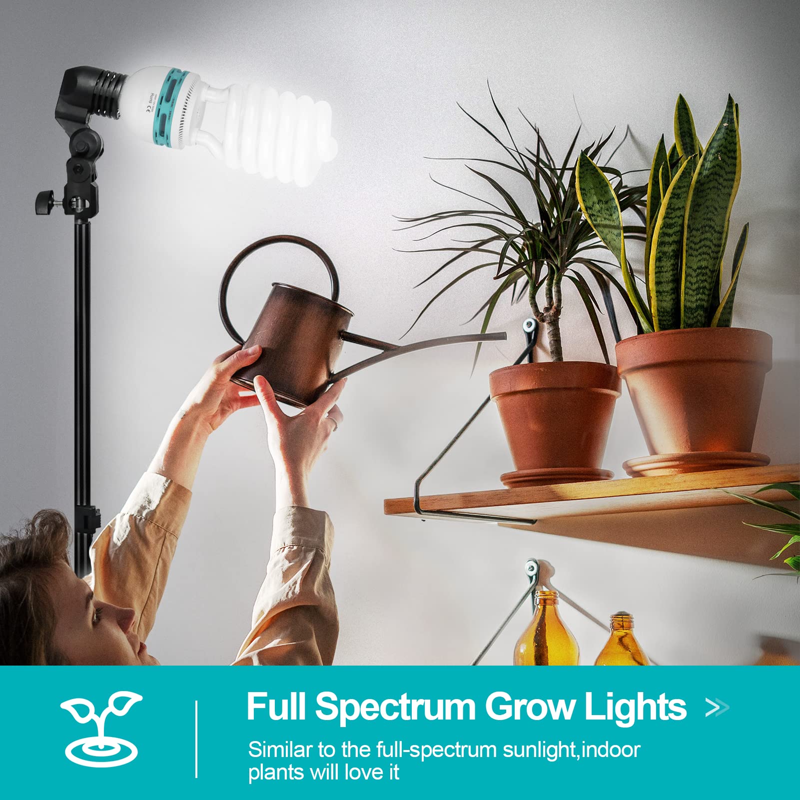 Emart Full Spectrum Light Bulb, 105W Spiral Cfl 5500K Daylight For Softbox Lighting Kit, Replacement Lamp For Photography Photo