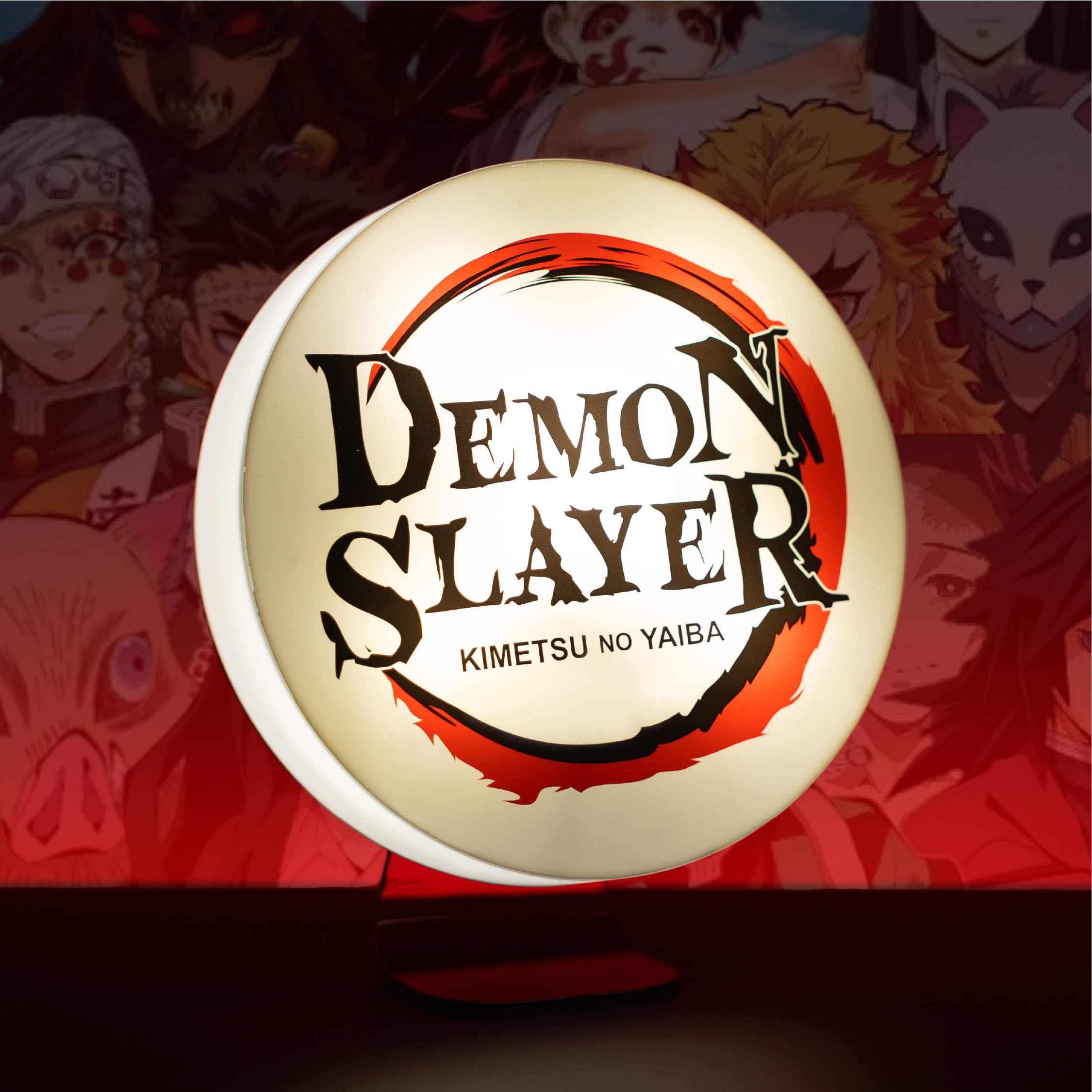 Paladone Demon Slayer Logo Light - Officially Licensed Kimetsu No Yaiba Freestanding or Wall Mountable Desk Light, Anime Lover G