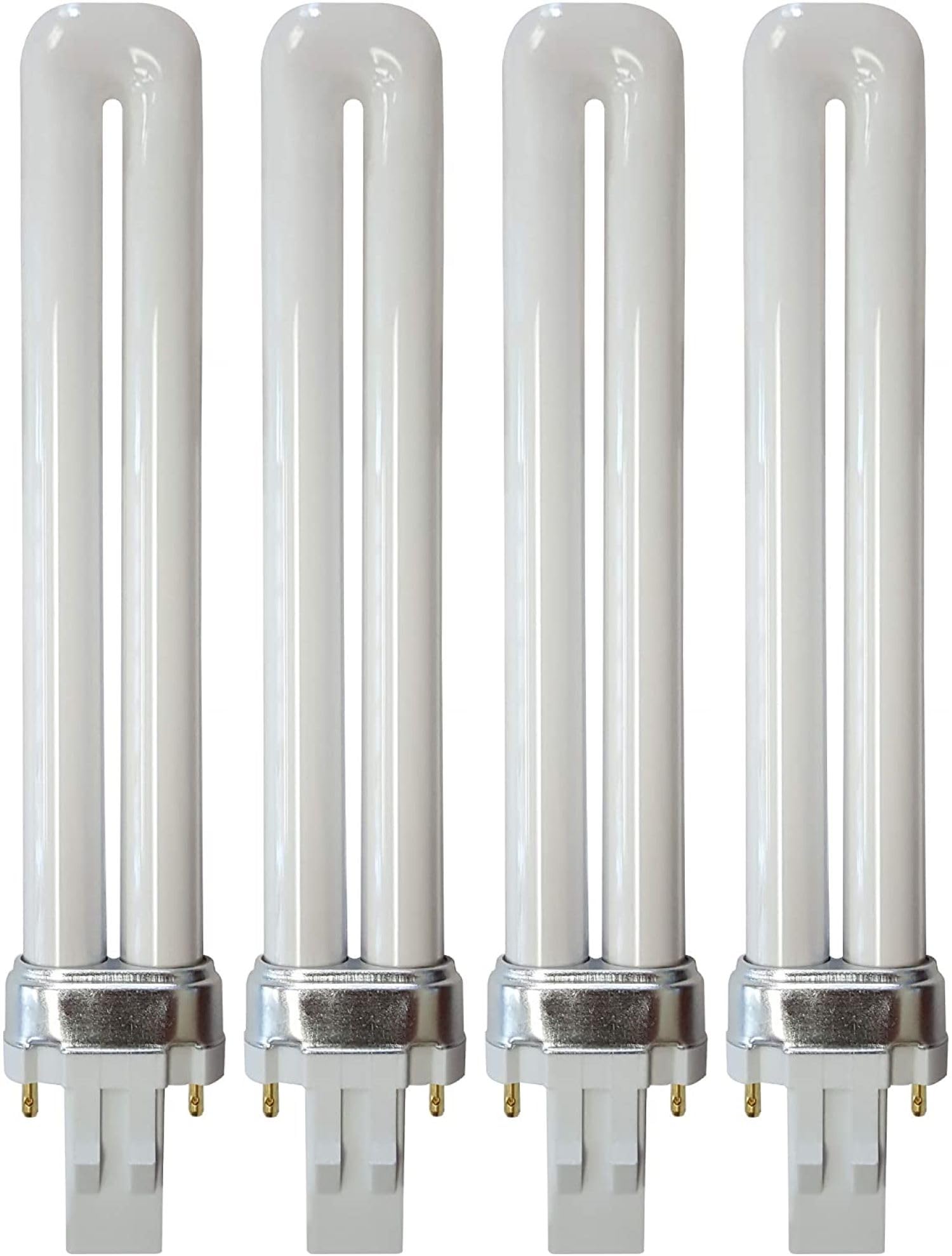 KOR (4 Pack) K22195 - PLS13W/2P/841 - Compact Fluorescent Plug-in - T4 - Single Tube - 13 Watt - 2-Pin (GX23) - 4,100 Kelvin (Co