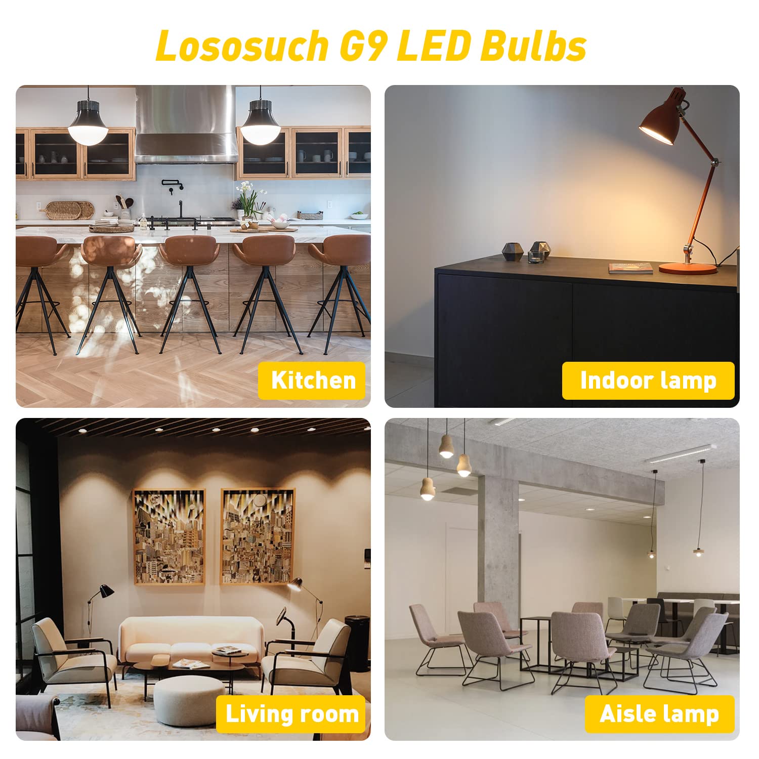 Lososuch Dimmable G9 Led Bulbs 3W 4000K Neutral White (G9 Halogen 20W 25W 30W Equivalent) Ac120V 0-100% Dimming G9 Led Bulbs For