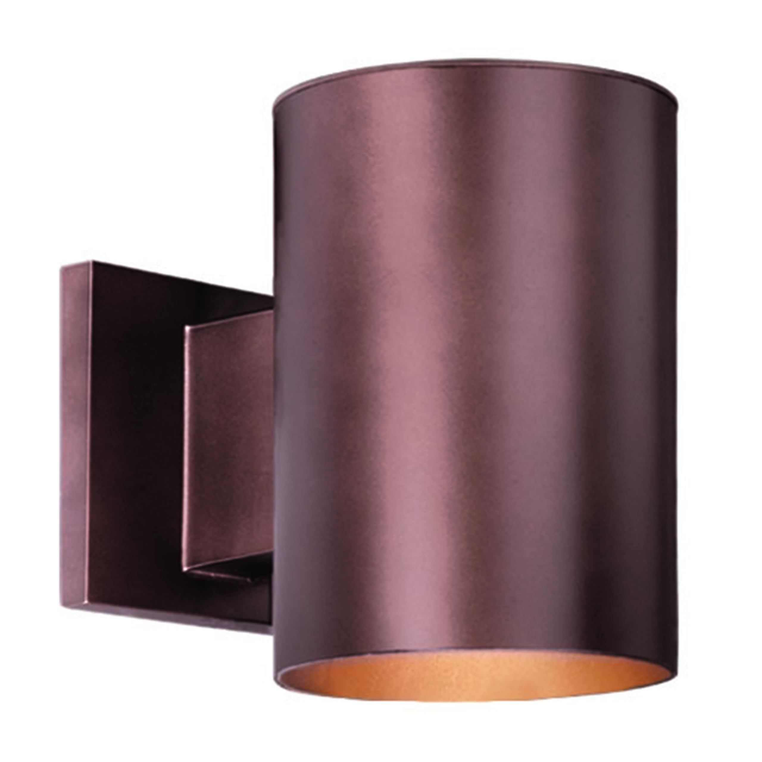 VAXCEL Chiasso Outdoor Porch Light, Waterproof Bronze Wall Sconce, 5in W x 7.25in H, Aluminum, Model CO-OWD050BZ