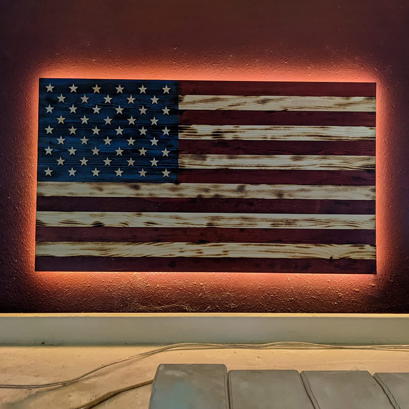 echosari 9.8FT Warm White Battery Powered LED Strip Lights with Remote, Dimmable, Waterproof, 8 Modes for TV, Kitchen, Bedroom Decor